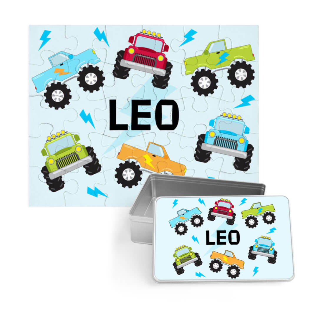  Kids Personalized 30 Piece Puzzle | Truck Rally、mySite、layawaytickets