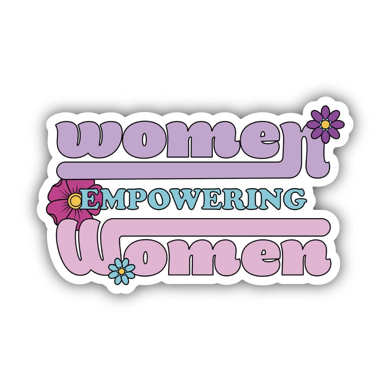  Women Empowering Women Floral Sticker、mySite、ghnorth