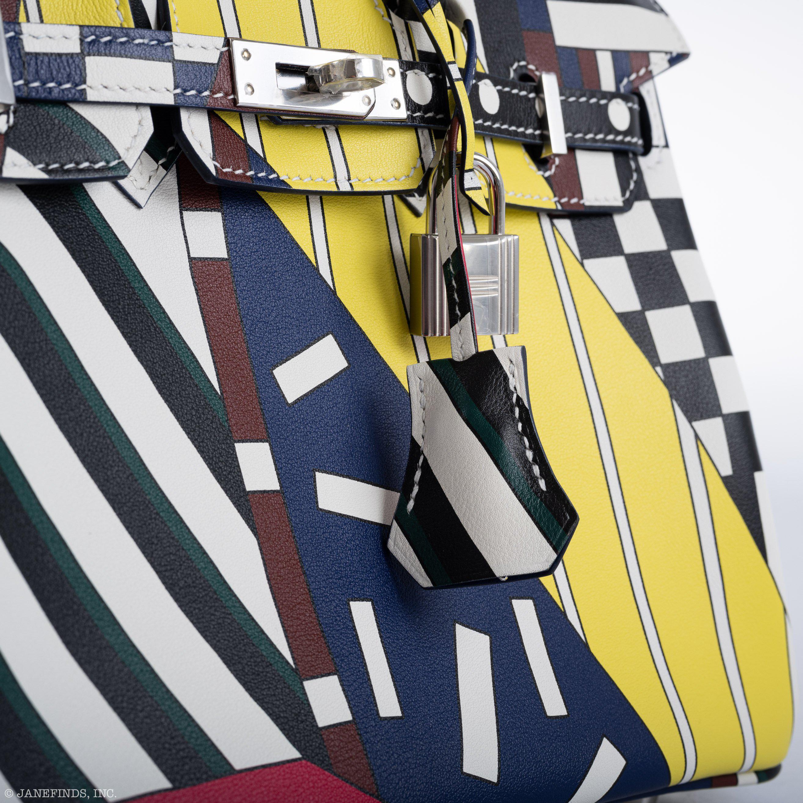 Hermès Birkin 25 One Two Three And Away We Go! - Limited Edition By Nigel Peak Multicolor Swift Palladium Hardware、mySite、garminoutage.com