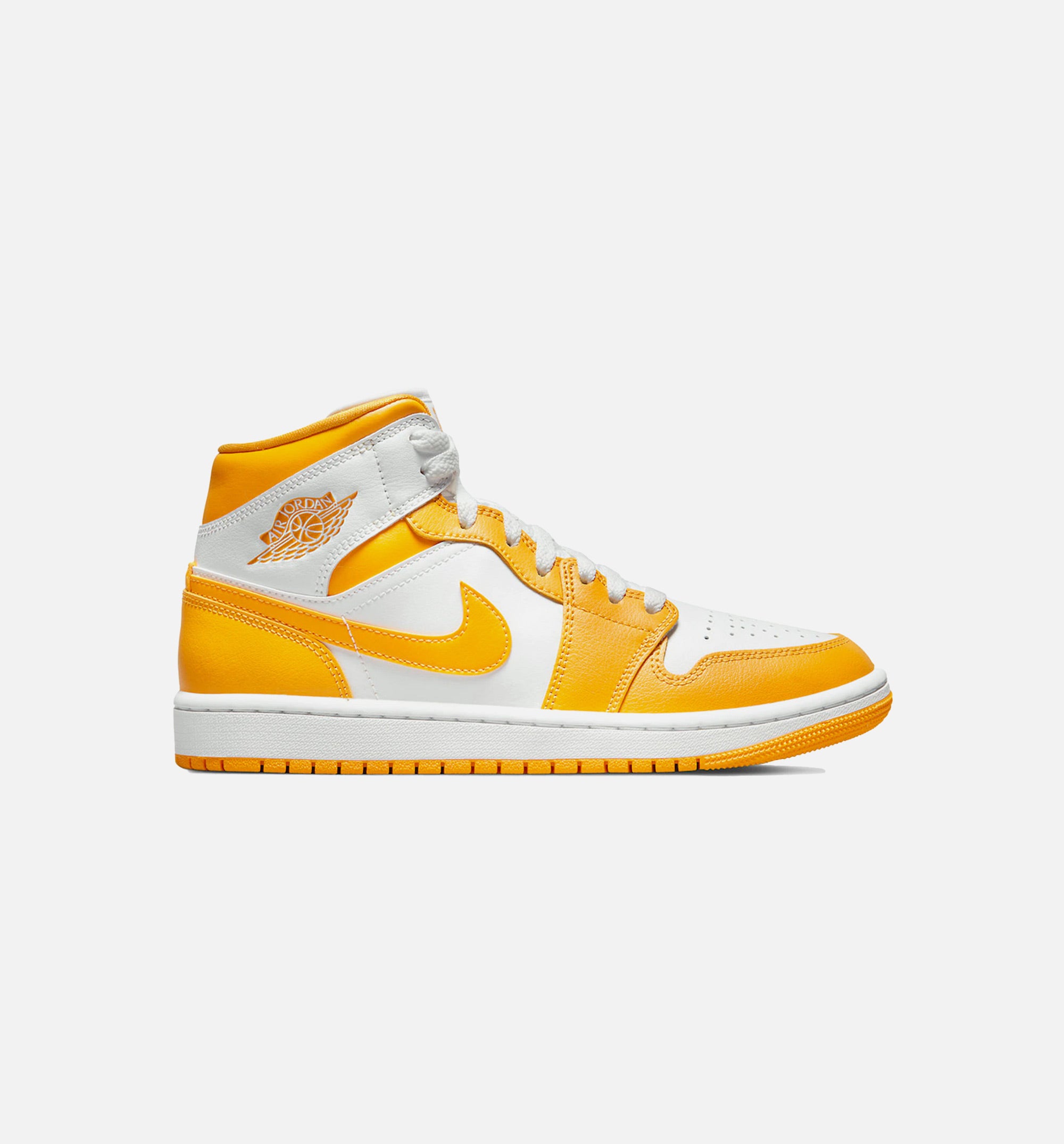 Air Jordan 1 Mid University Gold Womens Lifestyle Shoe - Yellow/White、mySite、dreamappss