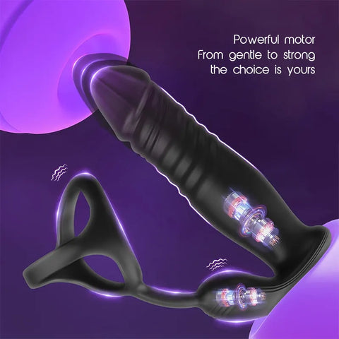 App-Controlled Prostate & Cock Ring Toy