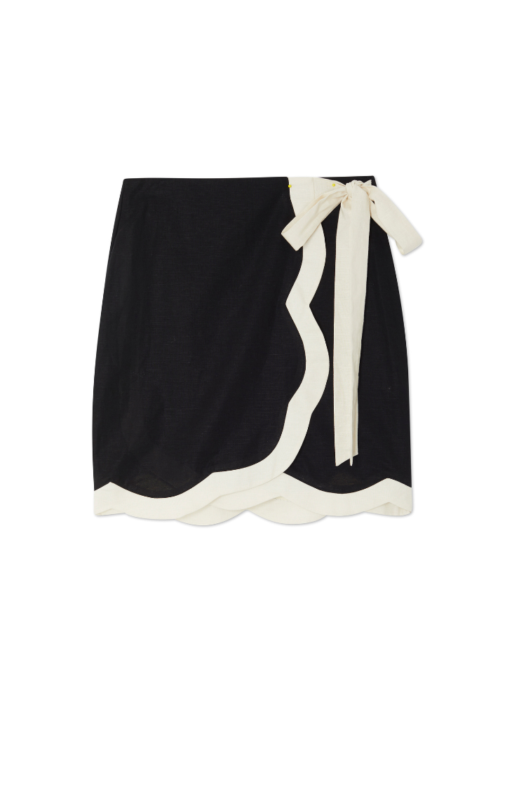 Mono Scallop Mini Jaspre Skirt、mySite、solidvoid