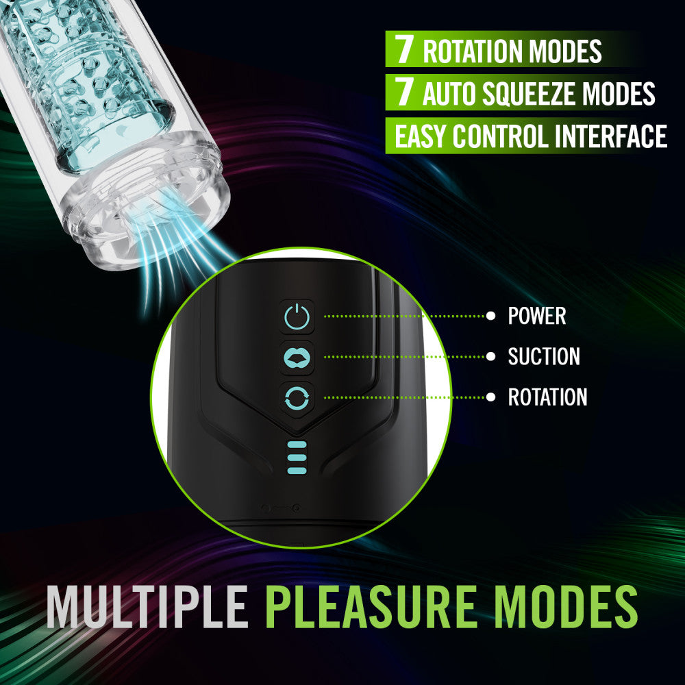 M For Men By Blush® | Whirlwind Pro – Rotating & Sucking Automatic Male Masturbator With Auto Suction Technology – Black、mySite、bottomscart