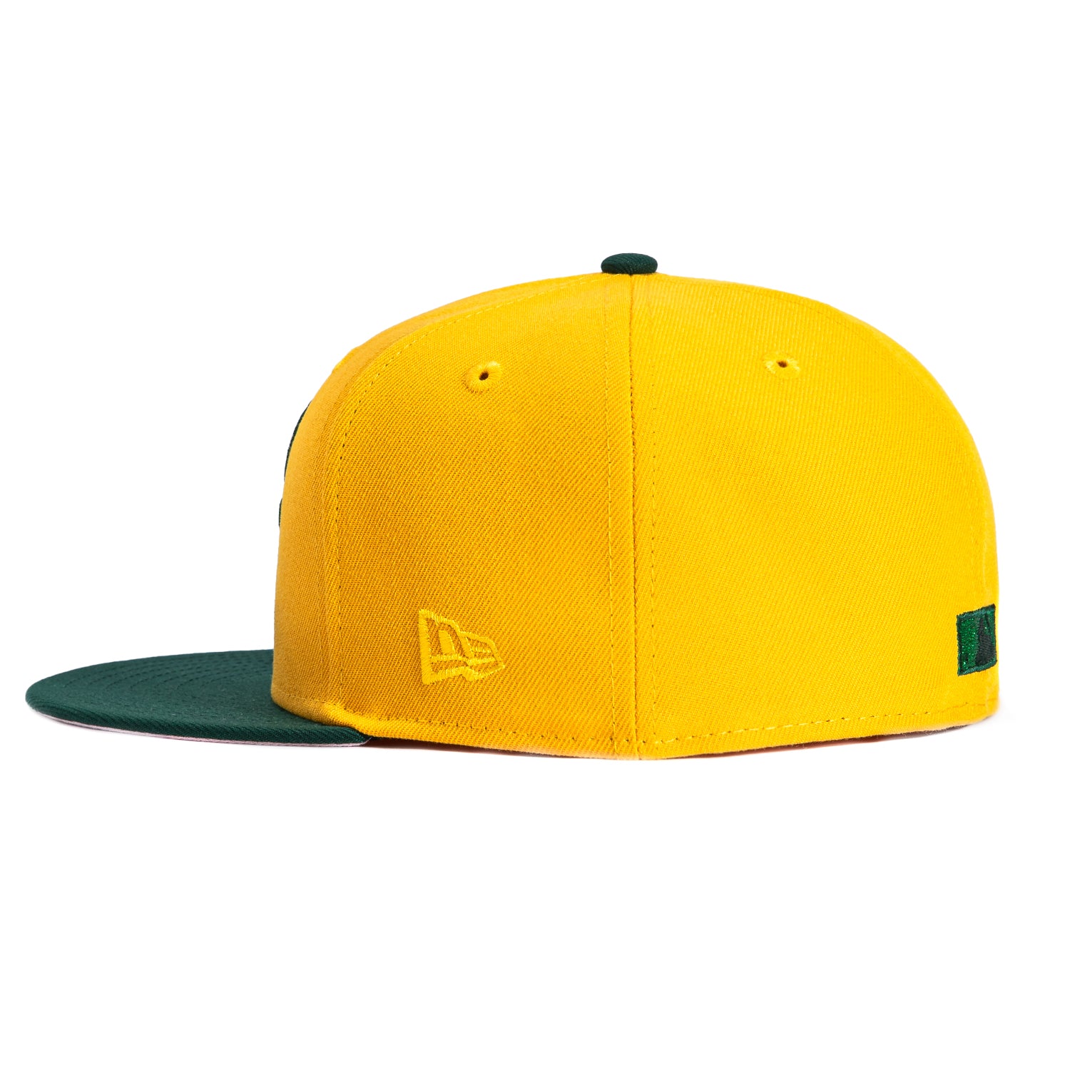 New Era 59Fifty Oakland Athletics Oakland Flag Patch Stomper Hat - Gold, Green、mySite、vikingsvslions