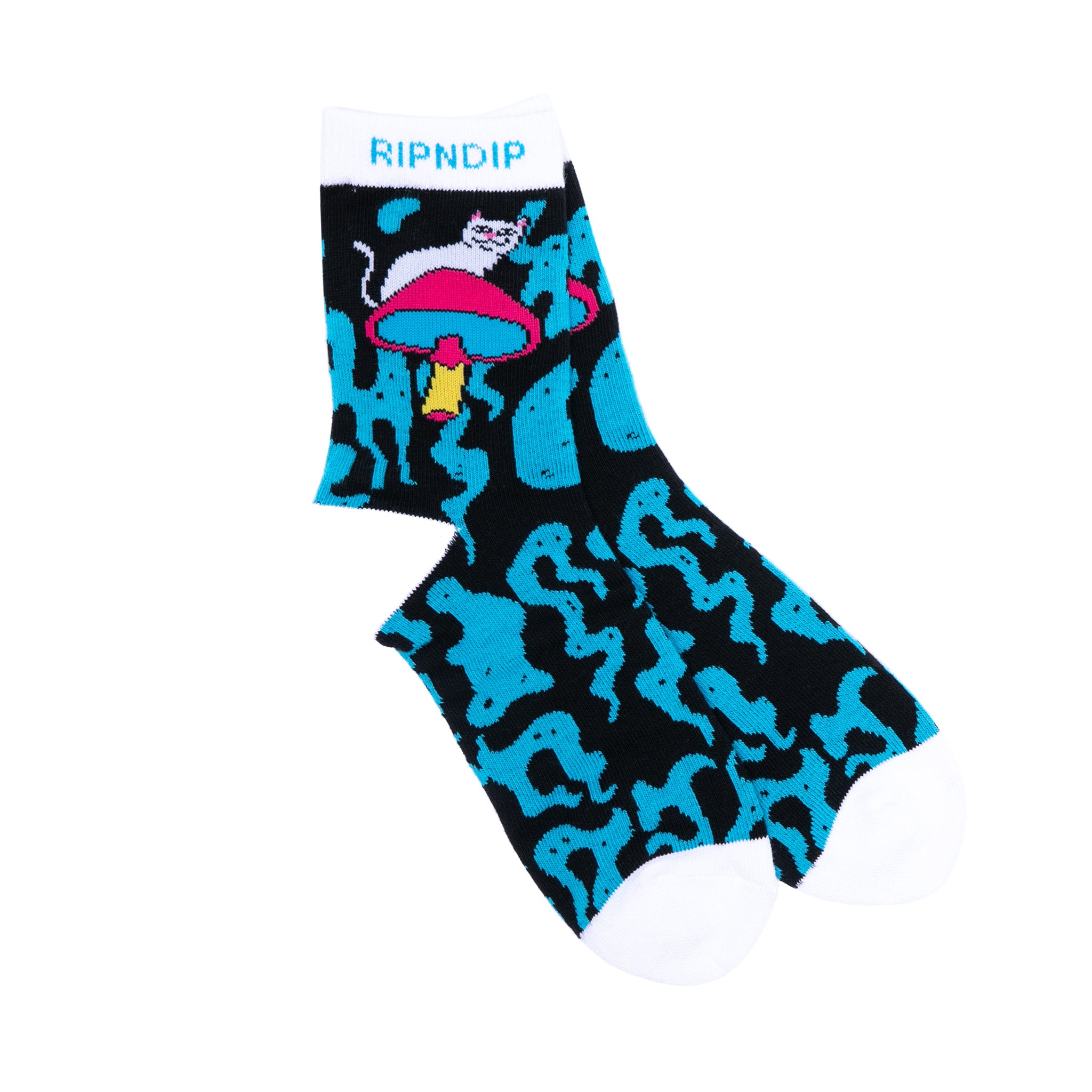  Psychedelic Mid Socks (Blue/Black)、mySite、merchandisen