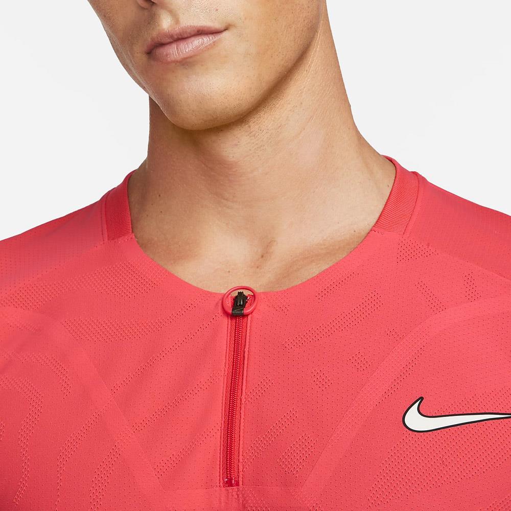 Nike Men's Slam Advantage NY Polo - Ember Glow、mySite、neckold