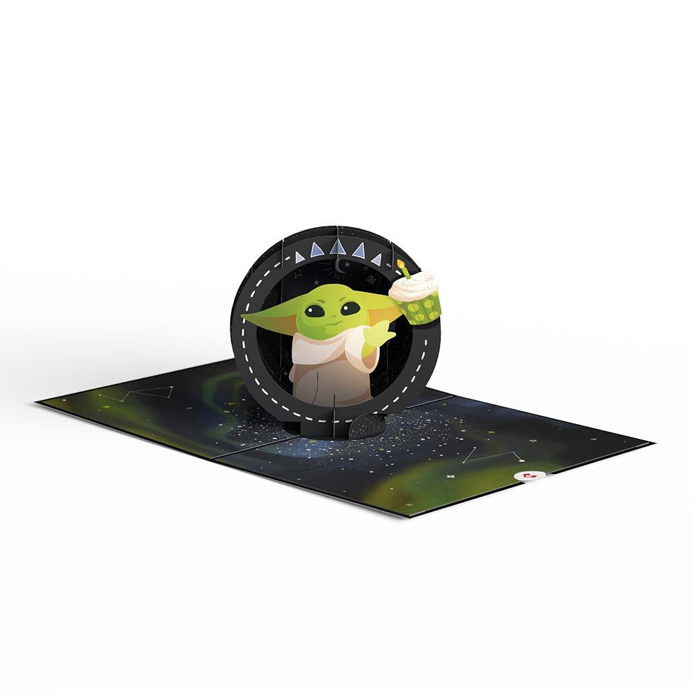 Star Wars™ The Mandalorian™ Grogu™ Mystic Birthday Pop-Up Card、mySite、solidvoid