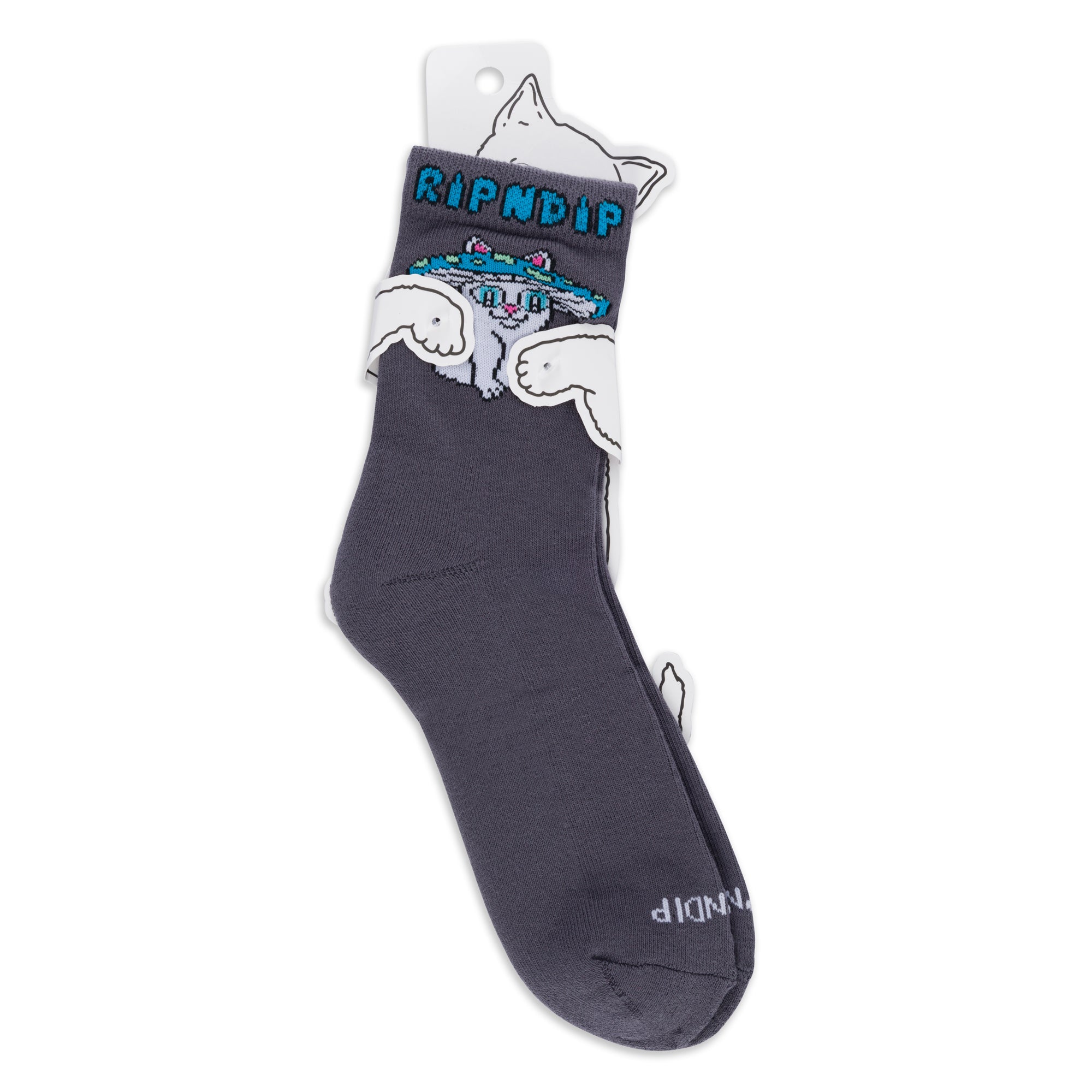  Shroom Cat Socks (Grey)、mySite、merchandisen