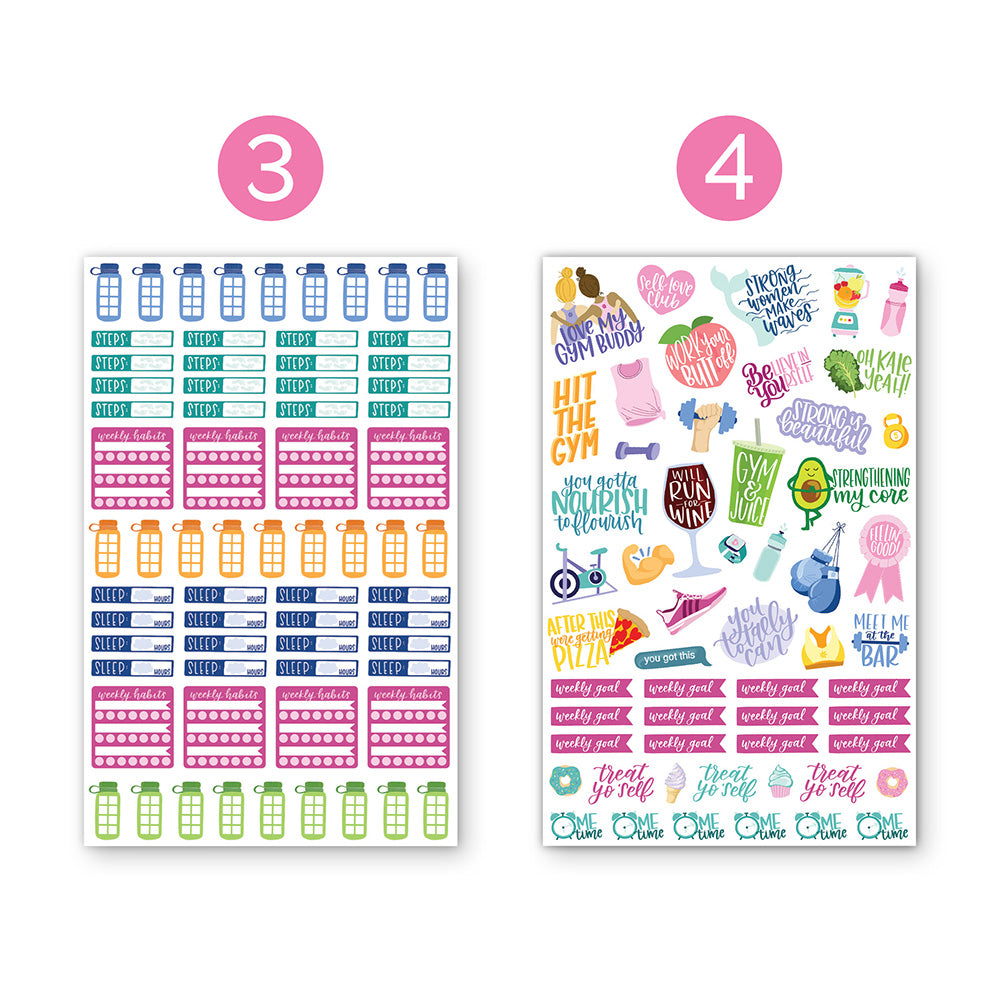  Fitness Planner Stickers Pack、mySite、ghnorth