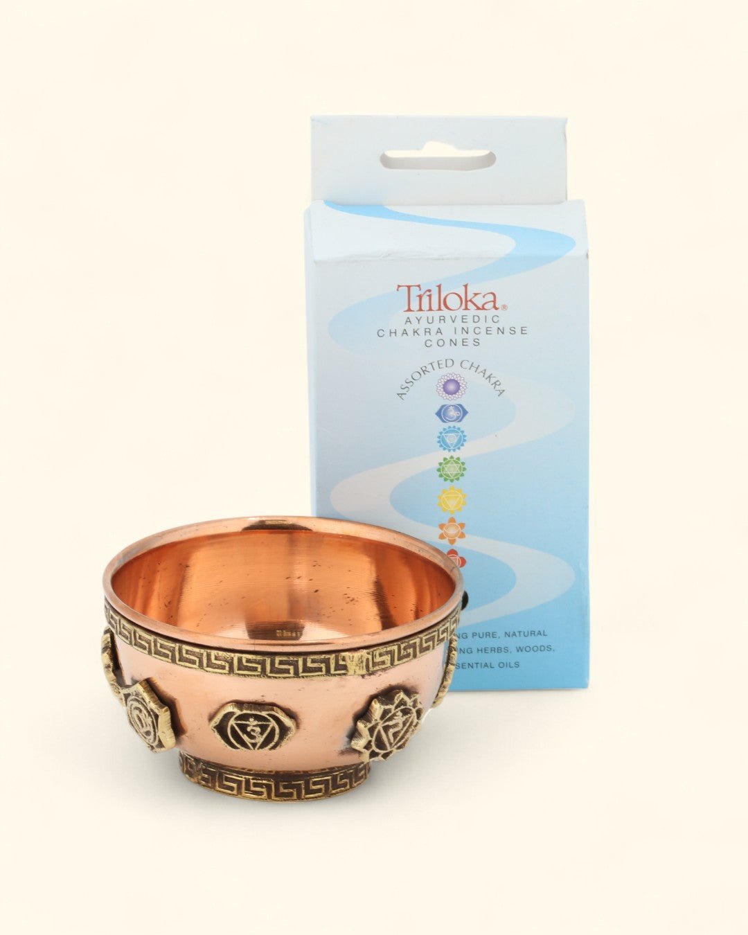 Set of Chakra Cone Incense With Chakra Bowl、mySite、topwebapps