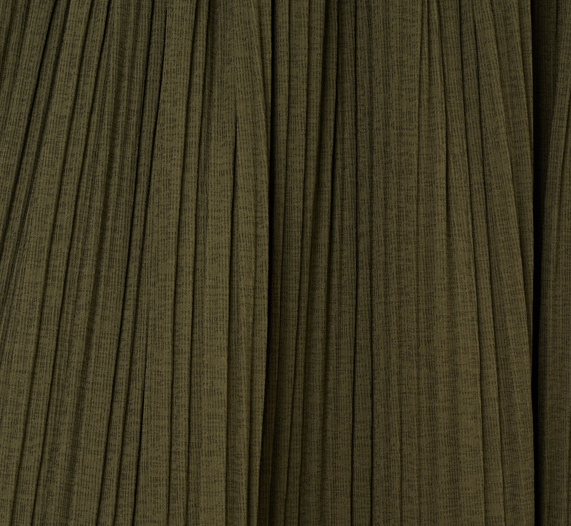 Micropleated Printed A Line Midi Skirt In Olivine、mySite、solidvoid