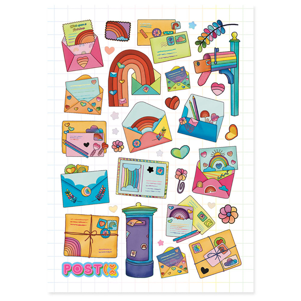  Follow the Rainbow Mail Foil Stickers、mySite、ghnorth