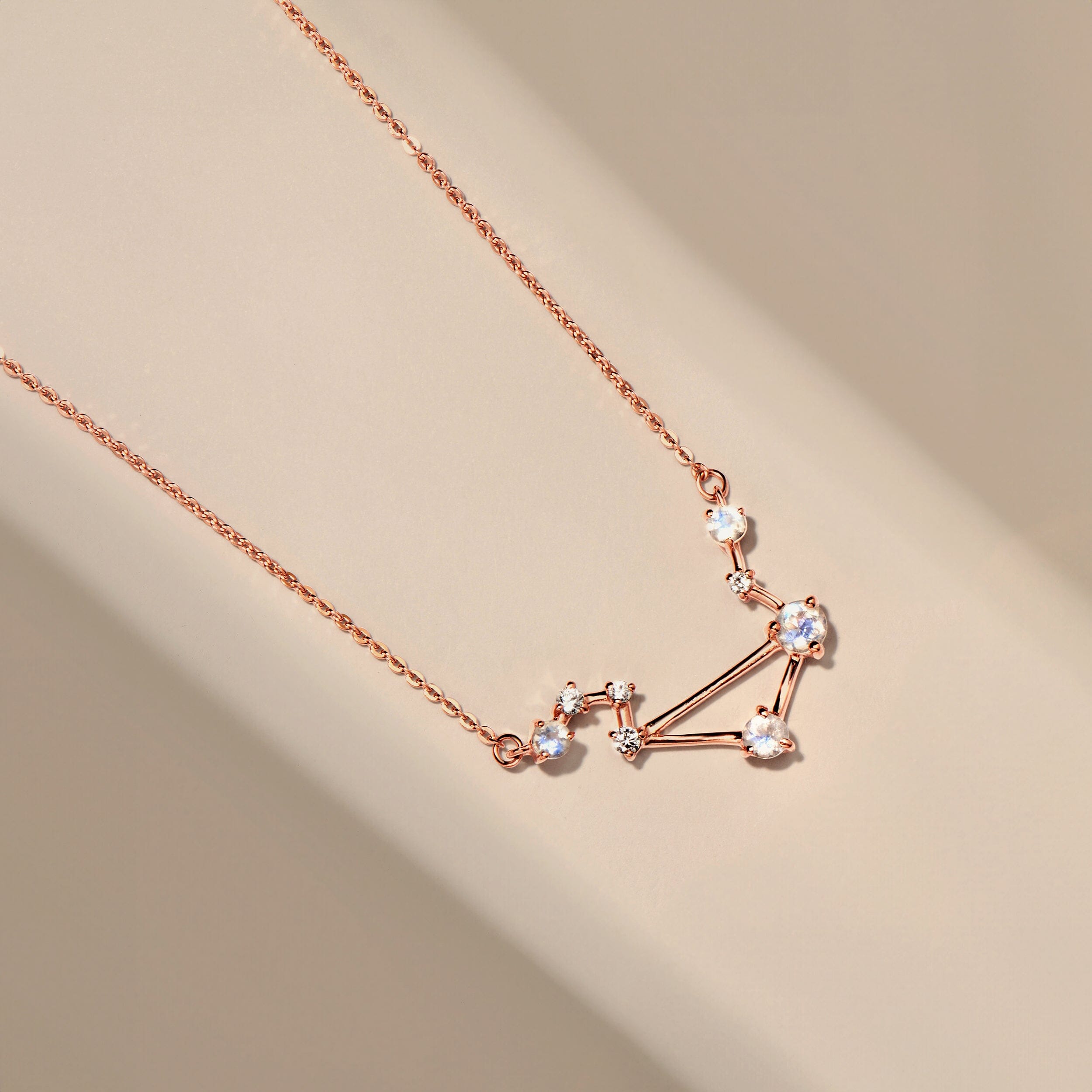 Moonstone Necklace - Libra Zodiac Constellation、mySite、hinf8tx79