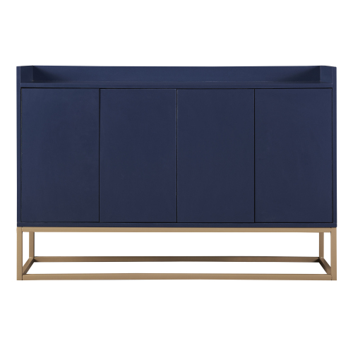 TREXM Modern Sideboard Elegant Buffet Cabinet with Large Storage Space for Dining Room, Entryway (Navy)、、casual