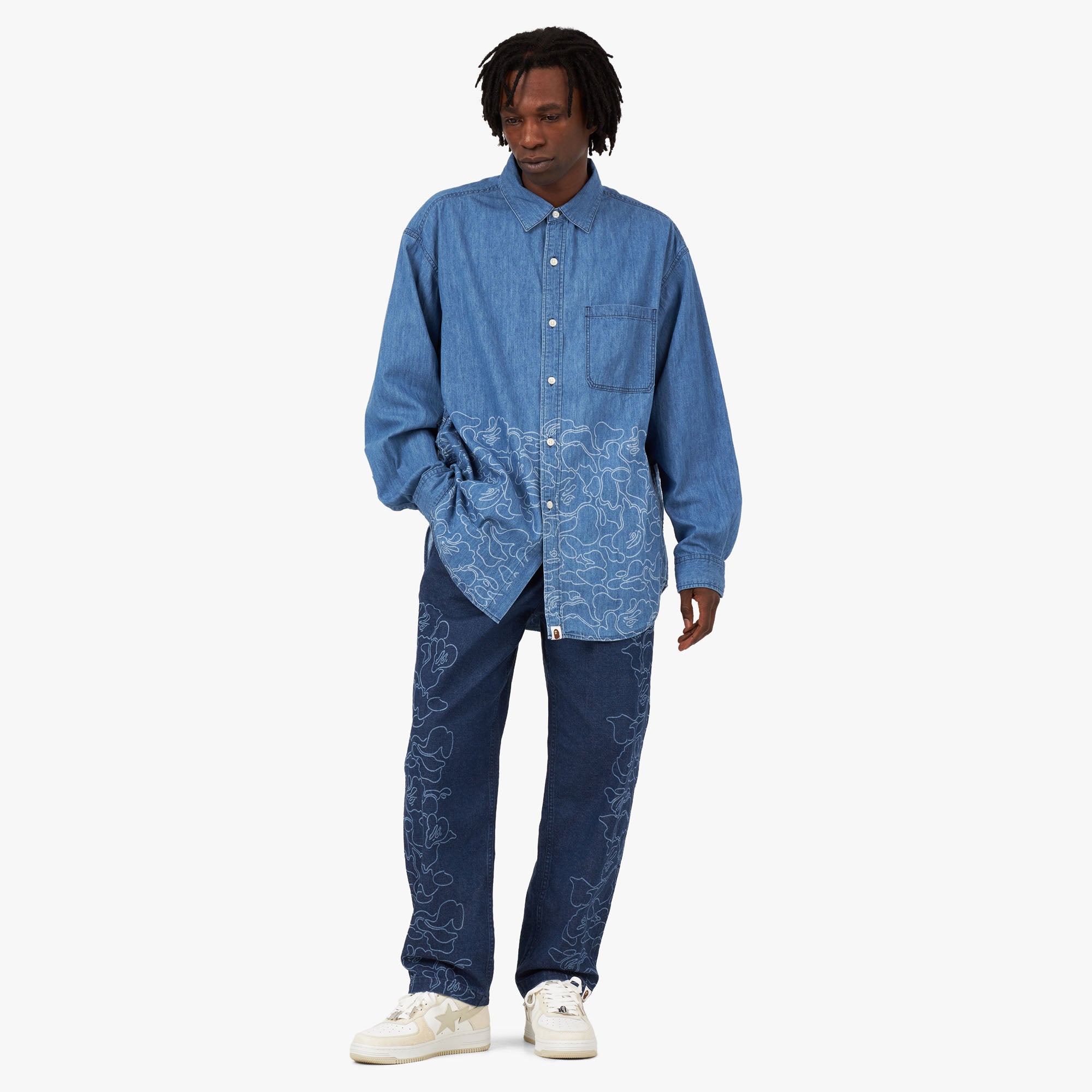  BAPE 30th Anniversary Denim Shirt / Light Indigo、mySite、merchandisen