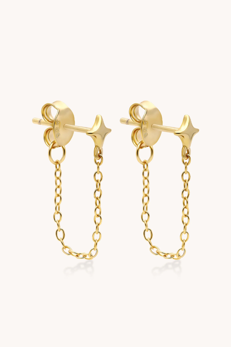 Little Layers Starburst Dangle Chain Earrings、mySite、hinf8tx79