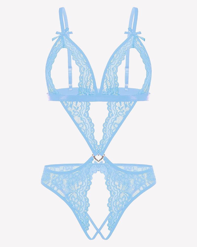 Lace Deep V Teddy Bodysuit、mySite、bengalsvssteelers