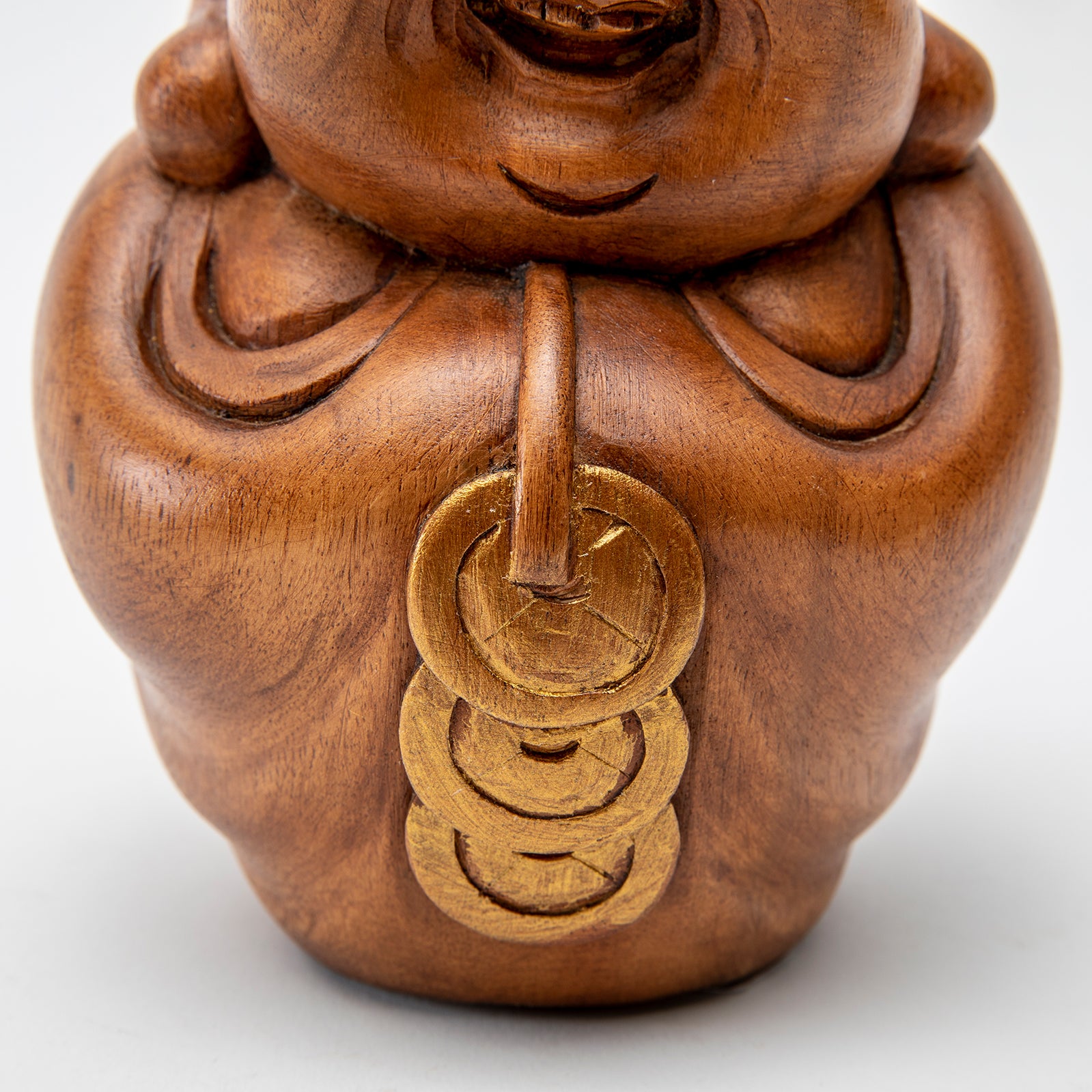 Wooden Laughing Buddha Statue 2、mySite、topwebapps
