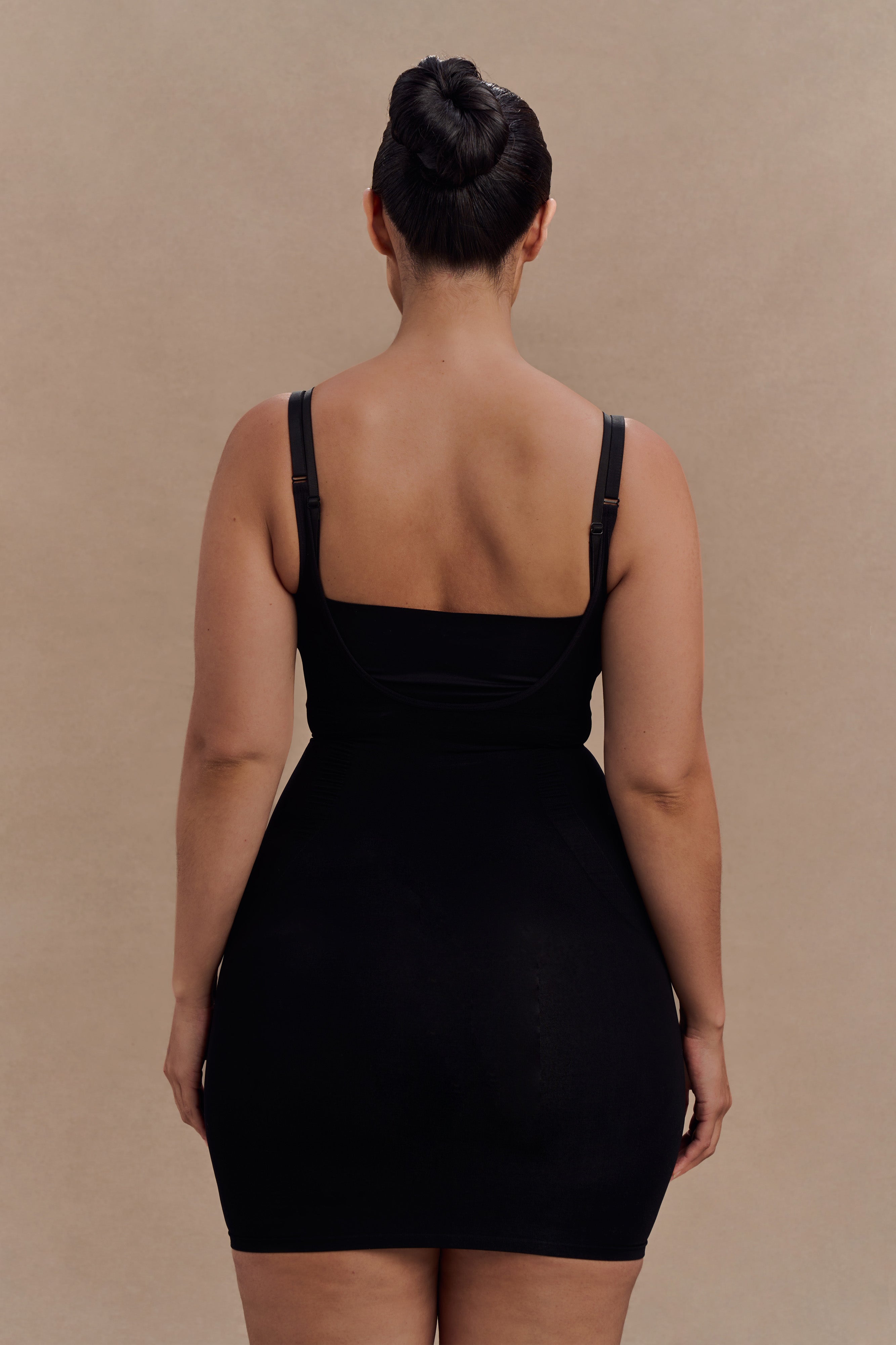 Jocelyn Backless Shapewear Mini Dress - Black、mySite、solidvoid