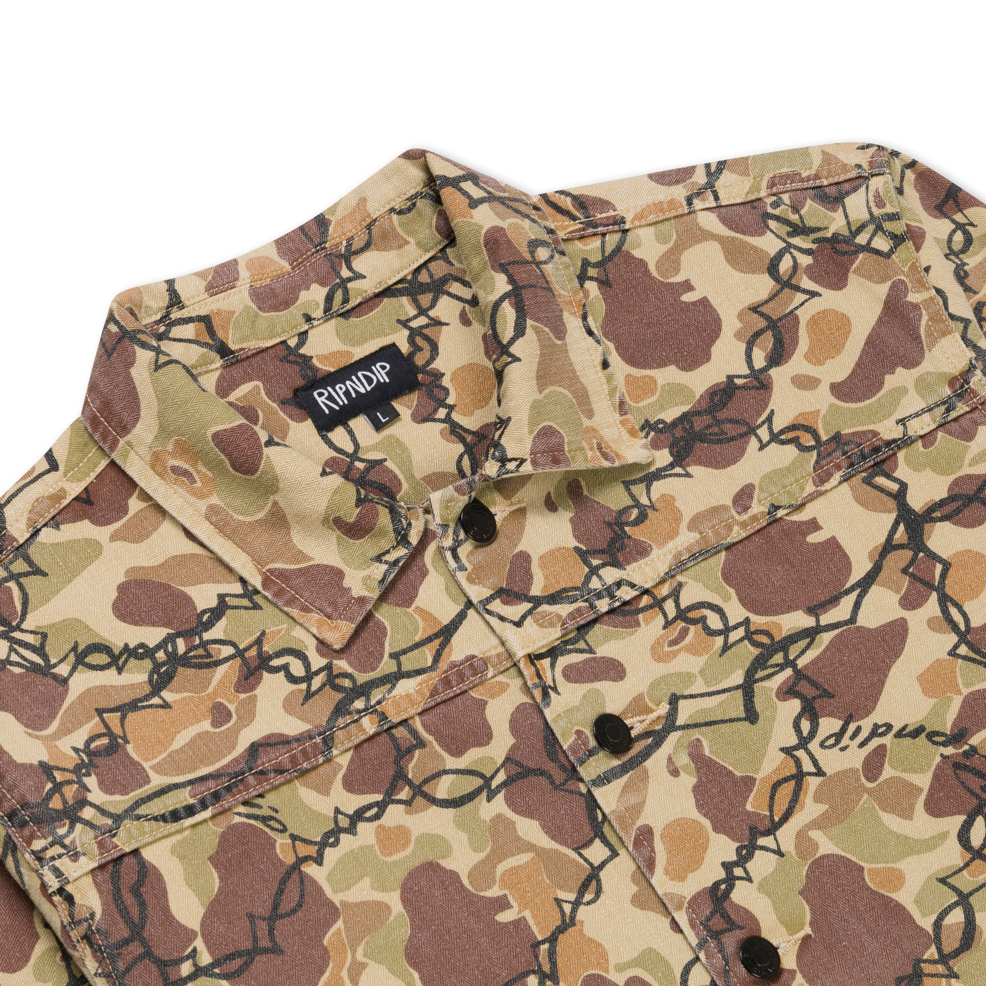  Wired Button Up Jacket (Tan Camo)、mySite、merchandisen