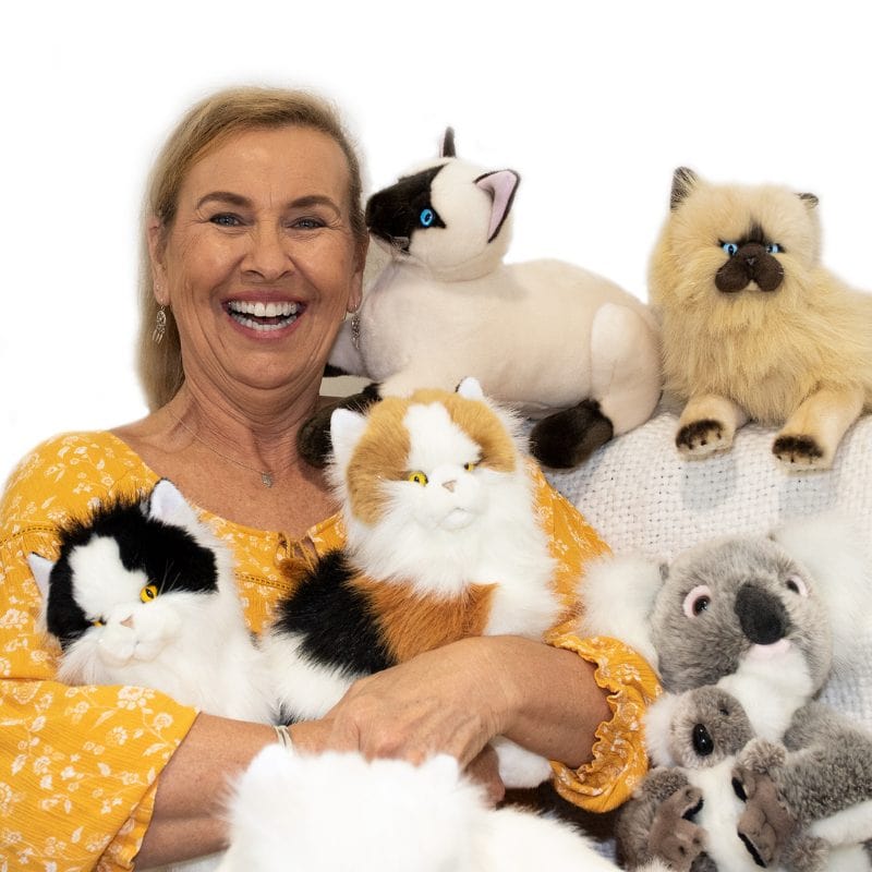 Plush Calico Persian Cat - 38cm Lying or Sitting、mySite、g9winljtr