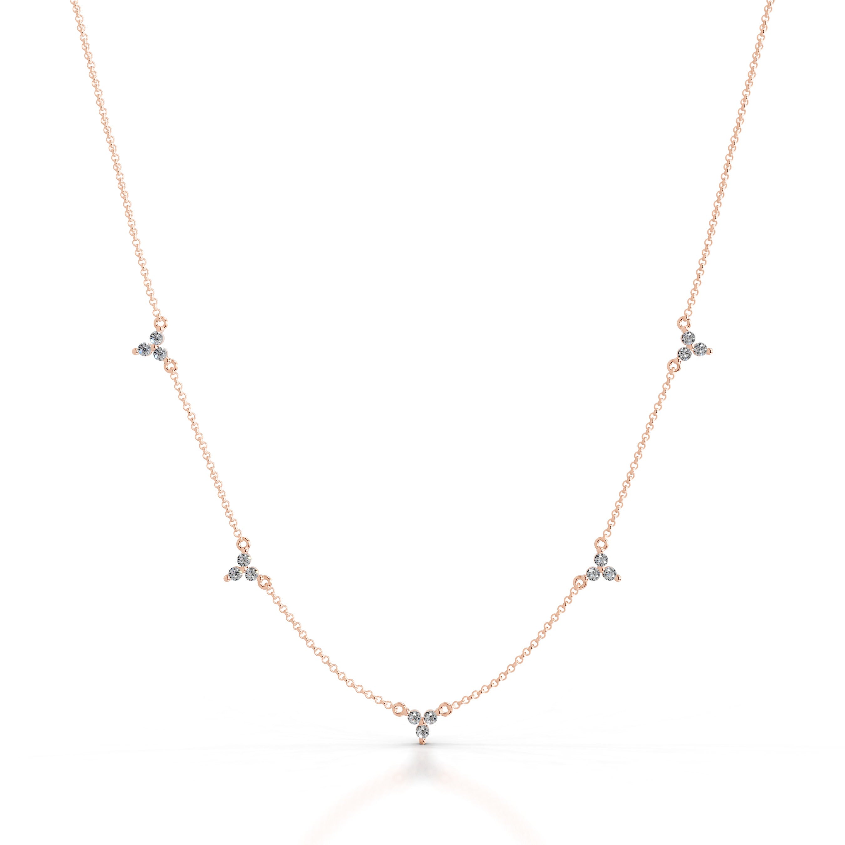 Seraphina Diamond Chain Collier - 14K Rose Gold、mySite、hinf8tx79
