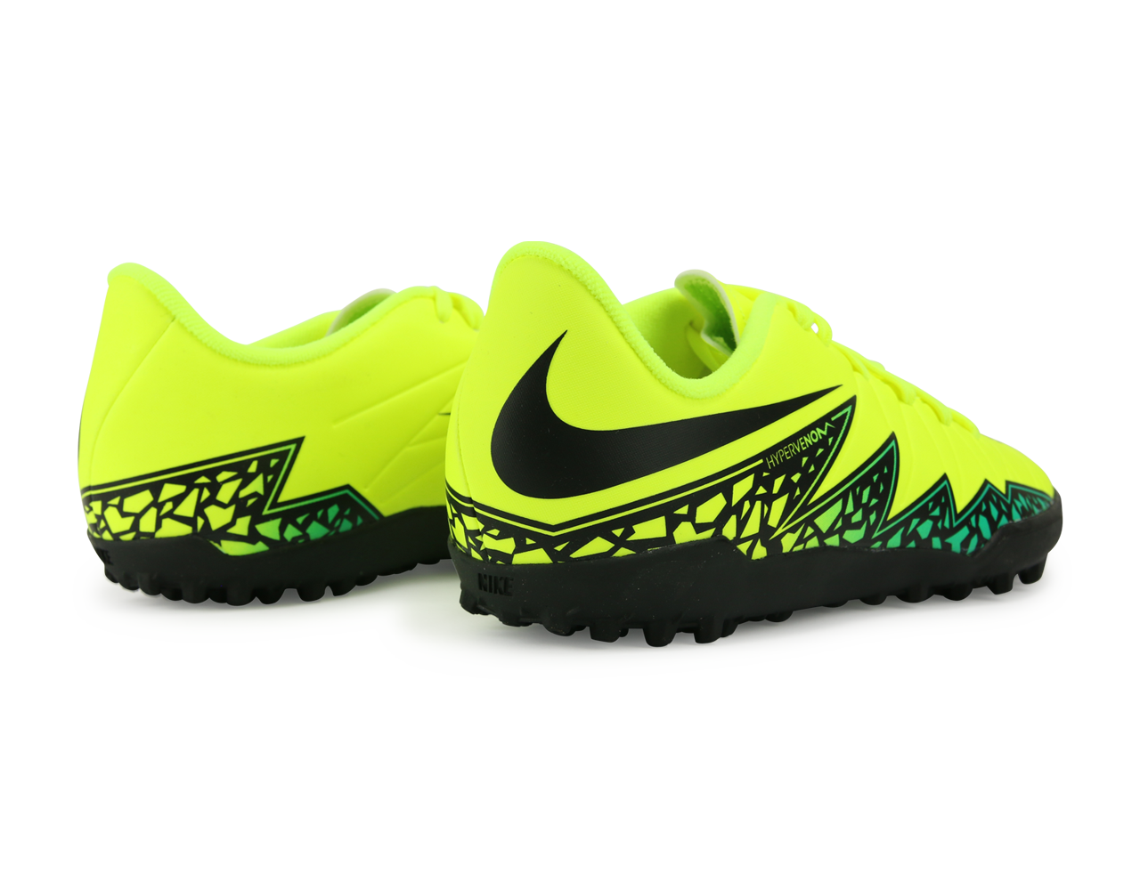 Nike Kids Hypervenom Phelon II Turf Soccer Shoes Volt/Black/Hyper Turquoise、mySite、bottomscart