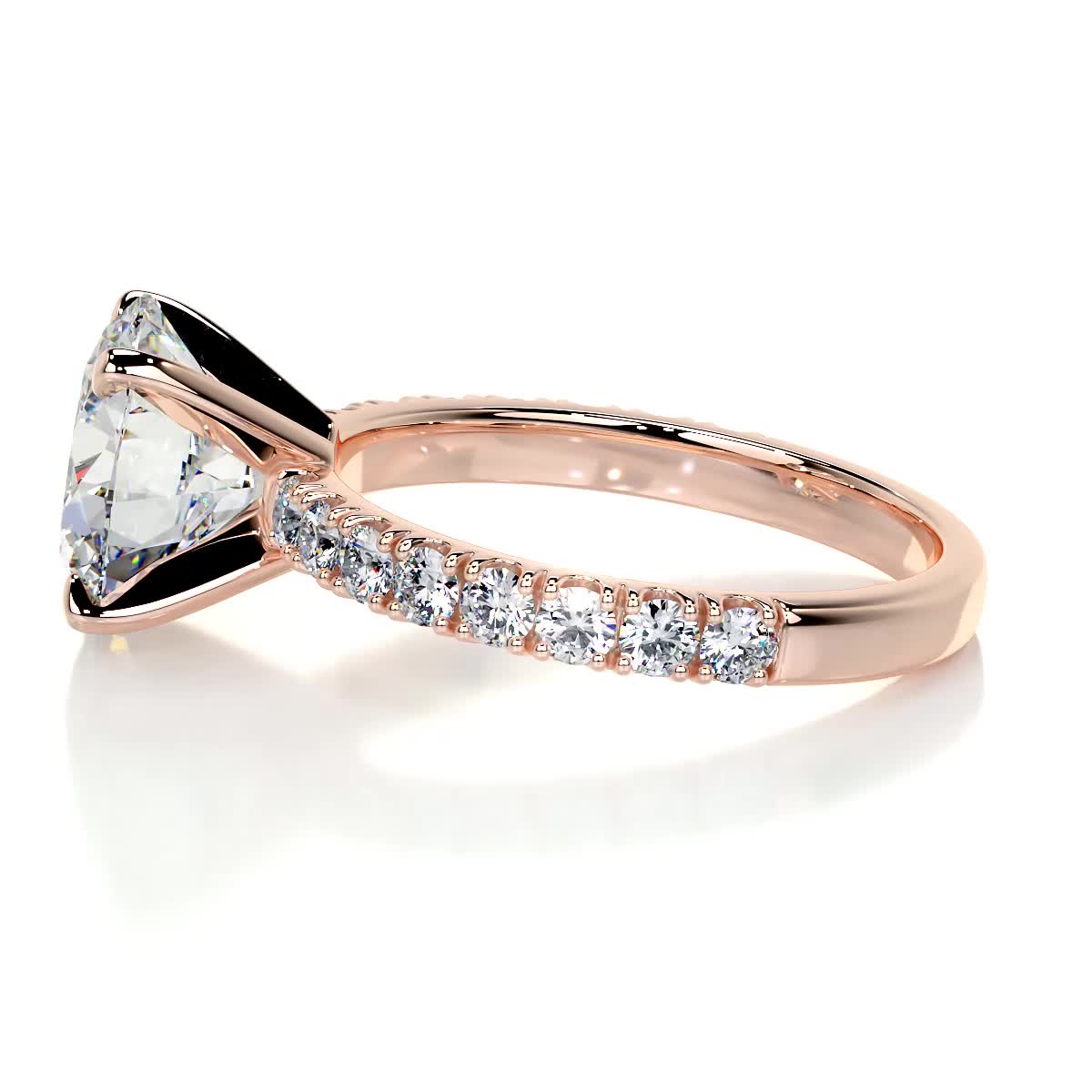 Alison Moissanite & Diamond Ring -14K Rose Gold、mySite、hinf8tx79