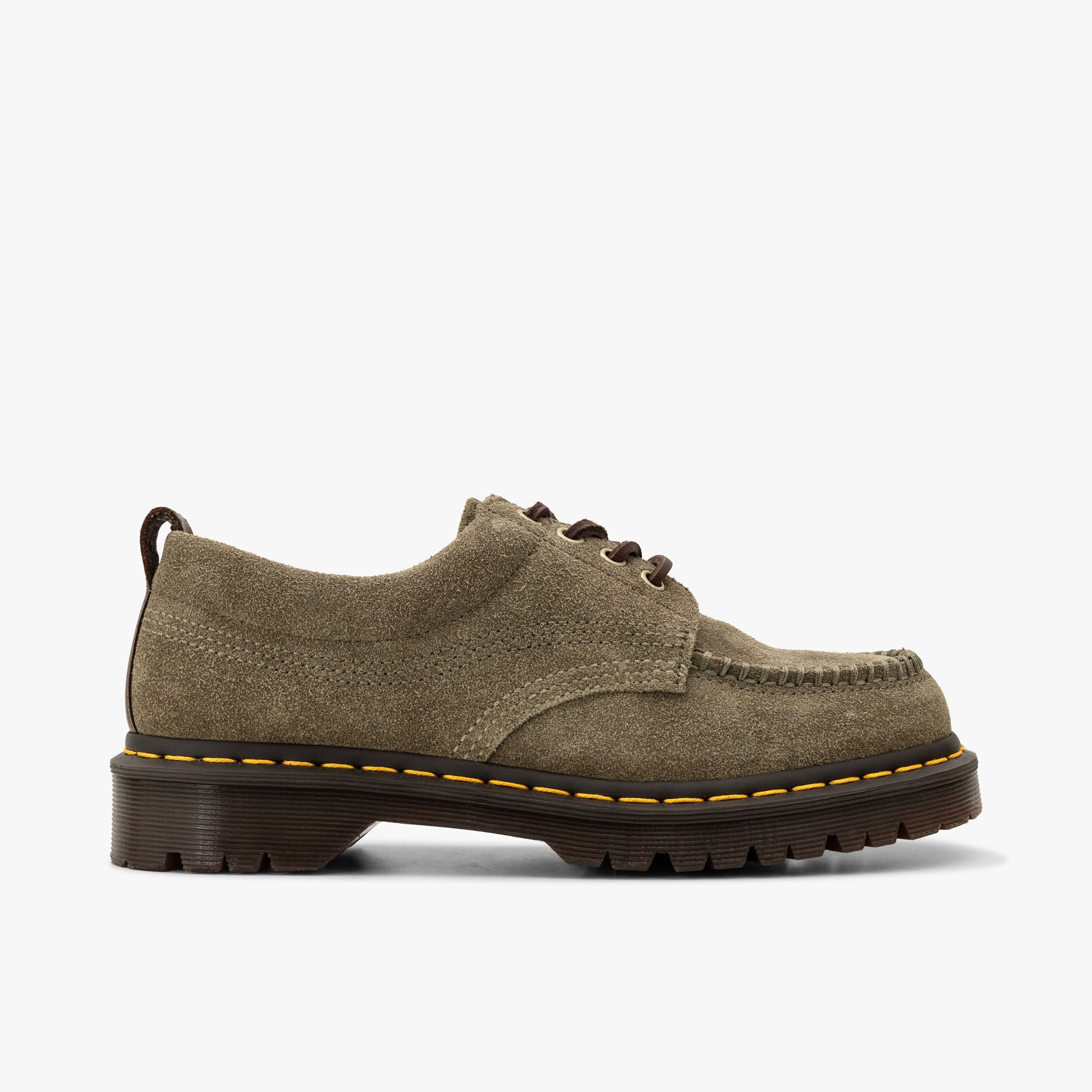  Dr. Martens Lowell Hairy Suede Olive & Dark Brown、mySite、merchandisen