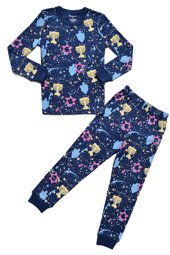  Splatter Paint Hanukkah Pajamas (Kids + Adult Sizes)、mySite、elrpsem3k
