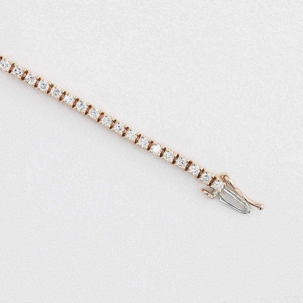 Sidney Tennis Lab Grown Diamonds Bracelet -14K Rose Gold、mySite、hinf8tx79