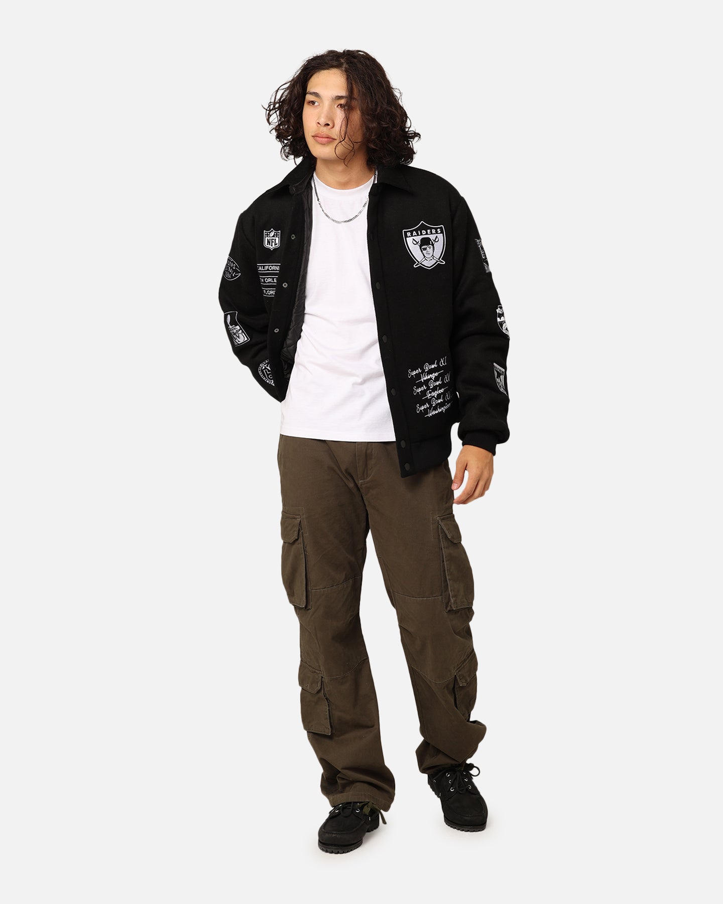 Mitchell & Ness Las Vegas Raiders Super Bowl Champs Jacket Black、mySite、zt4zffjzw