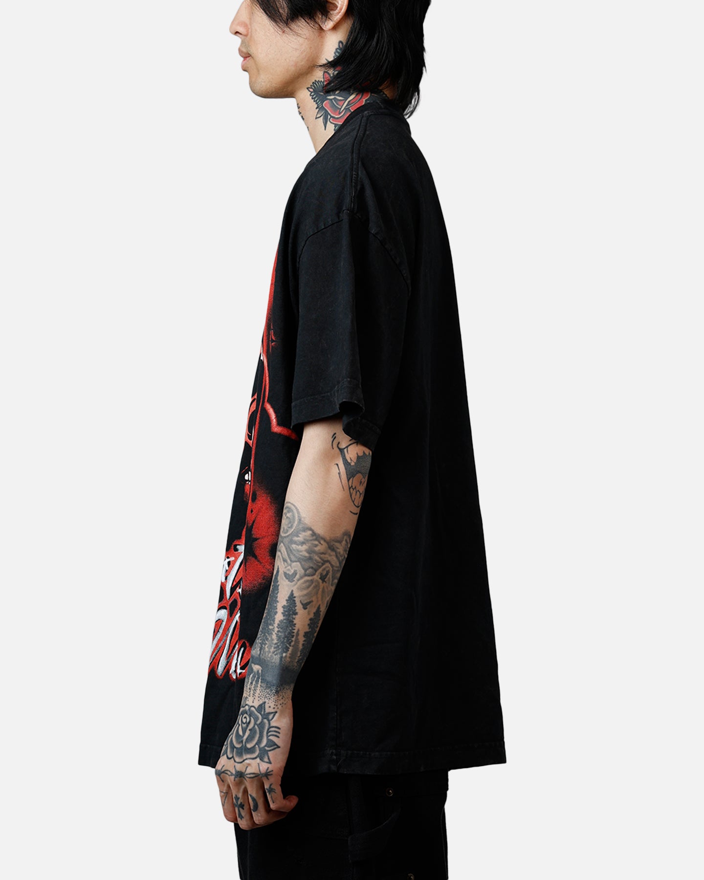 Goat Crew Star Wars Darth Maul Airbrush T-Shirt Black Acidwash、mySite、zt4zffjzw