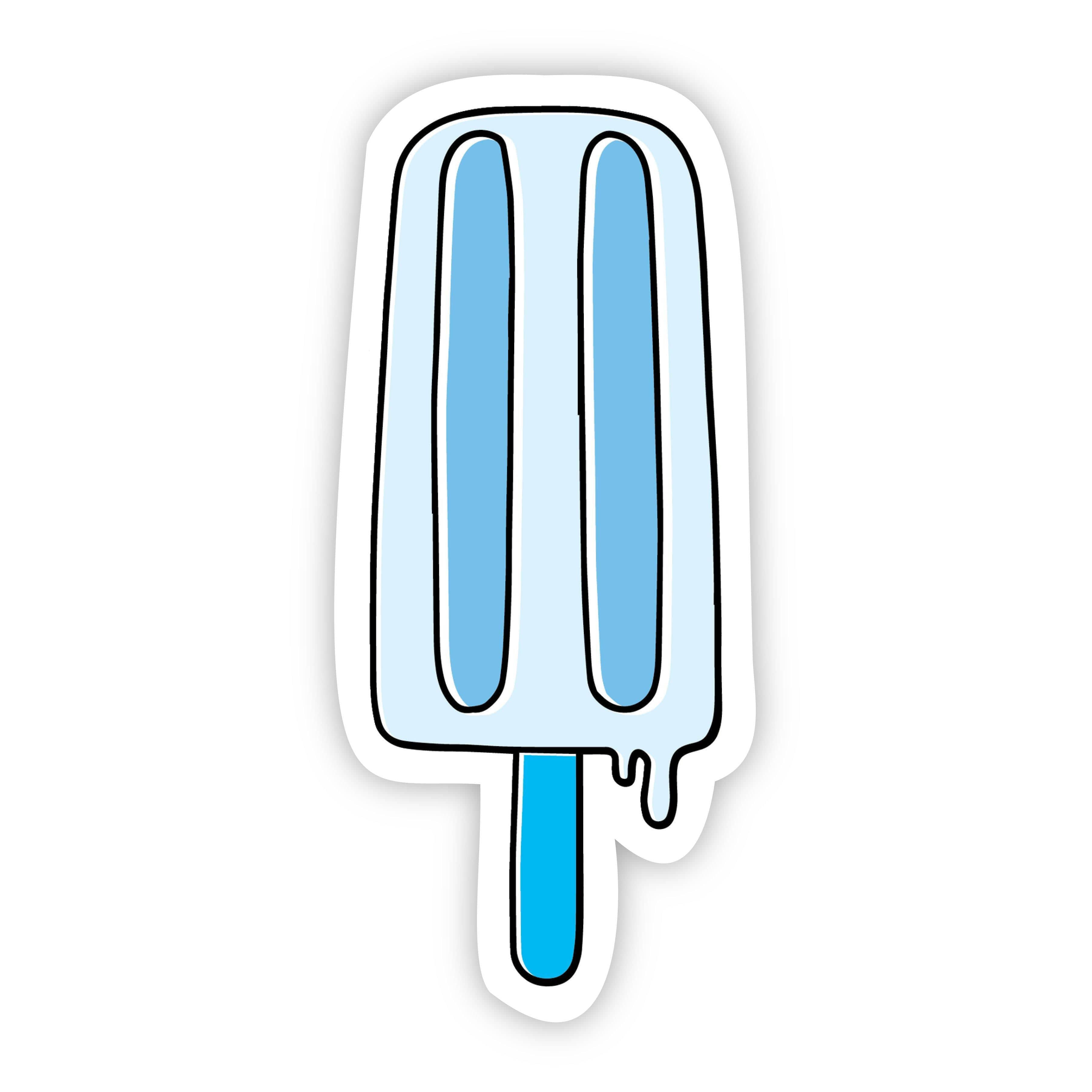  Popsicle Blue Aesthetic Sticker、mySite、elrpsem3k