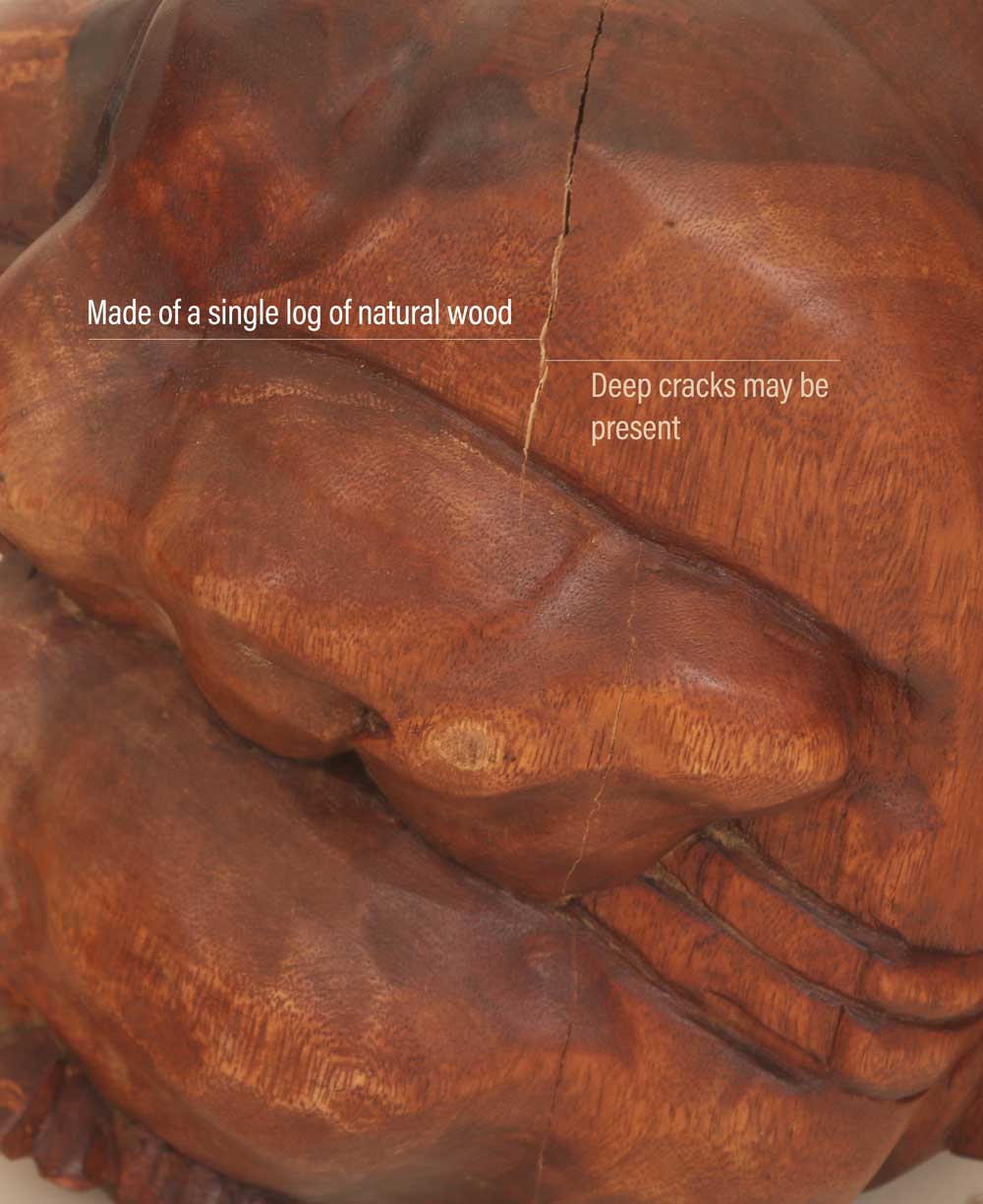 Rustic Finish Handcarved Weeping Buddha Statue、mySite、topwebapps