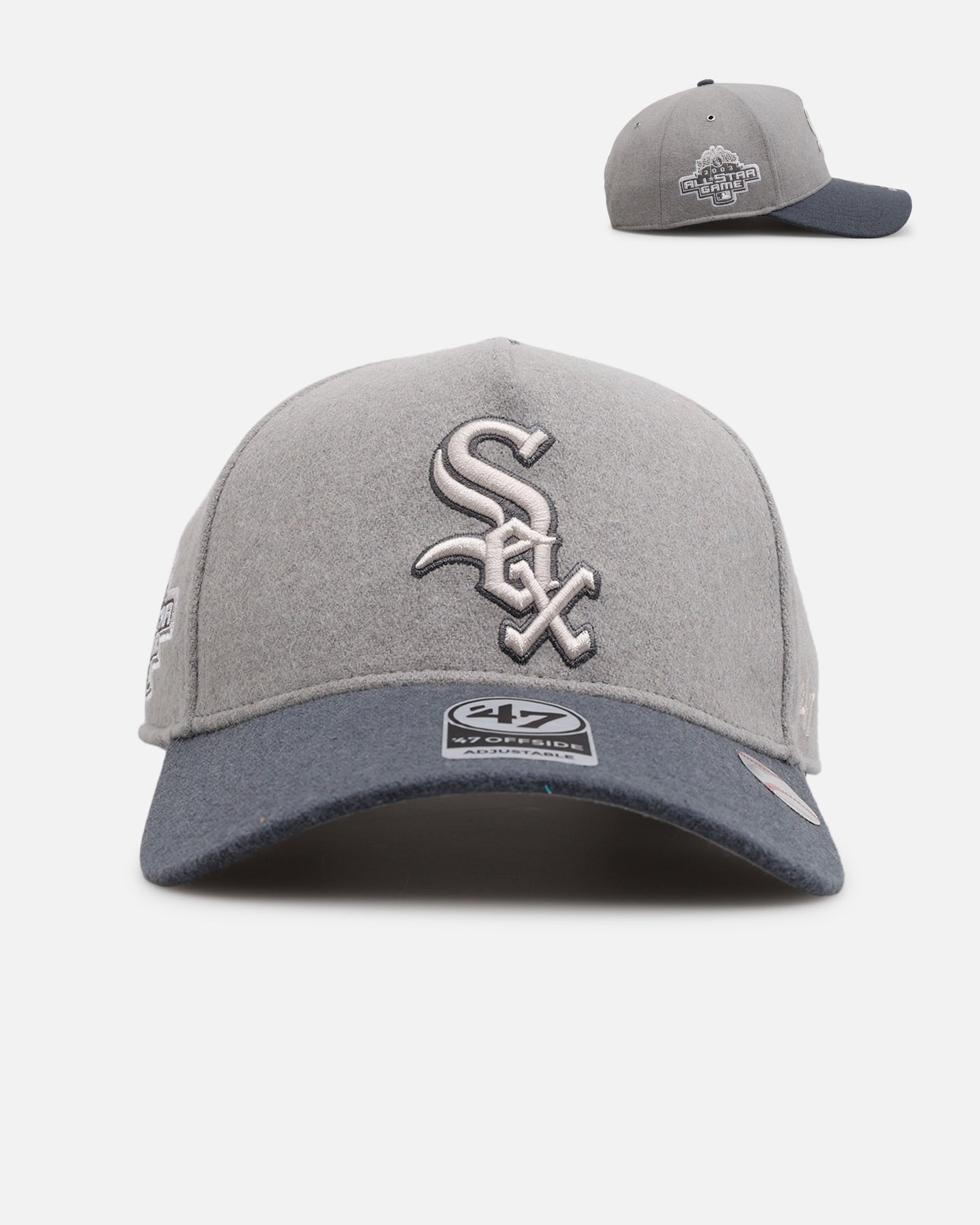 47 Brand Chicago White Sox 'Shades Of Gray' 47 Offside Snapback Cement、mySite、zt4zffjzw