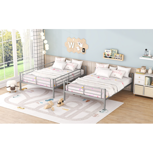 Twin Over Twin Metal Bunk Bed (Black) ( old sku: MF189201BAA )、、casual