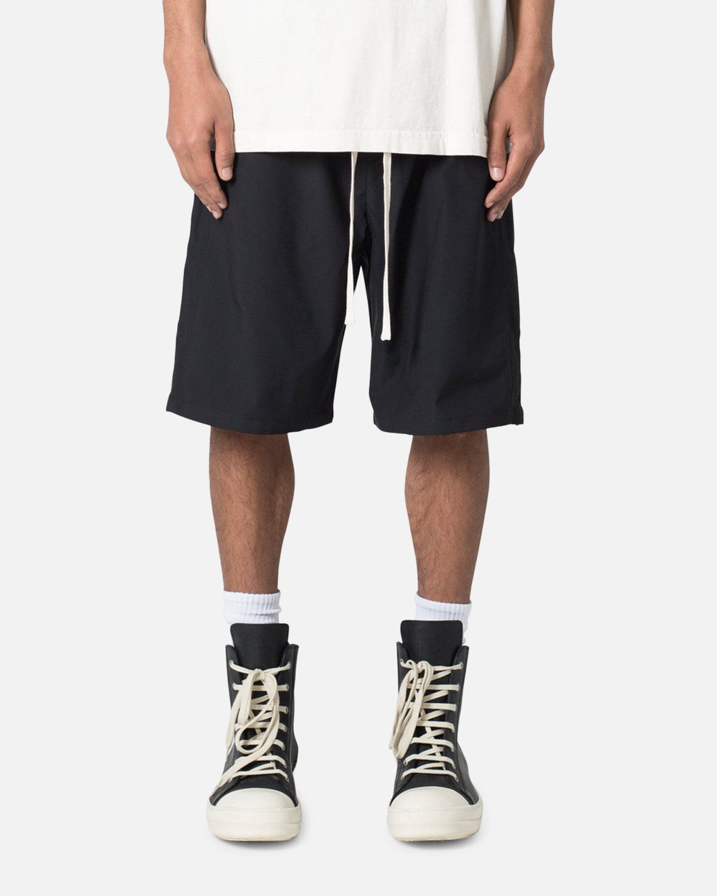 MNML Side Snap Nylon Shorts Black、mySite、zt4zffjzw