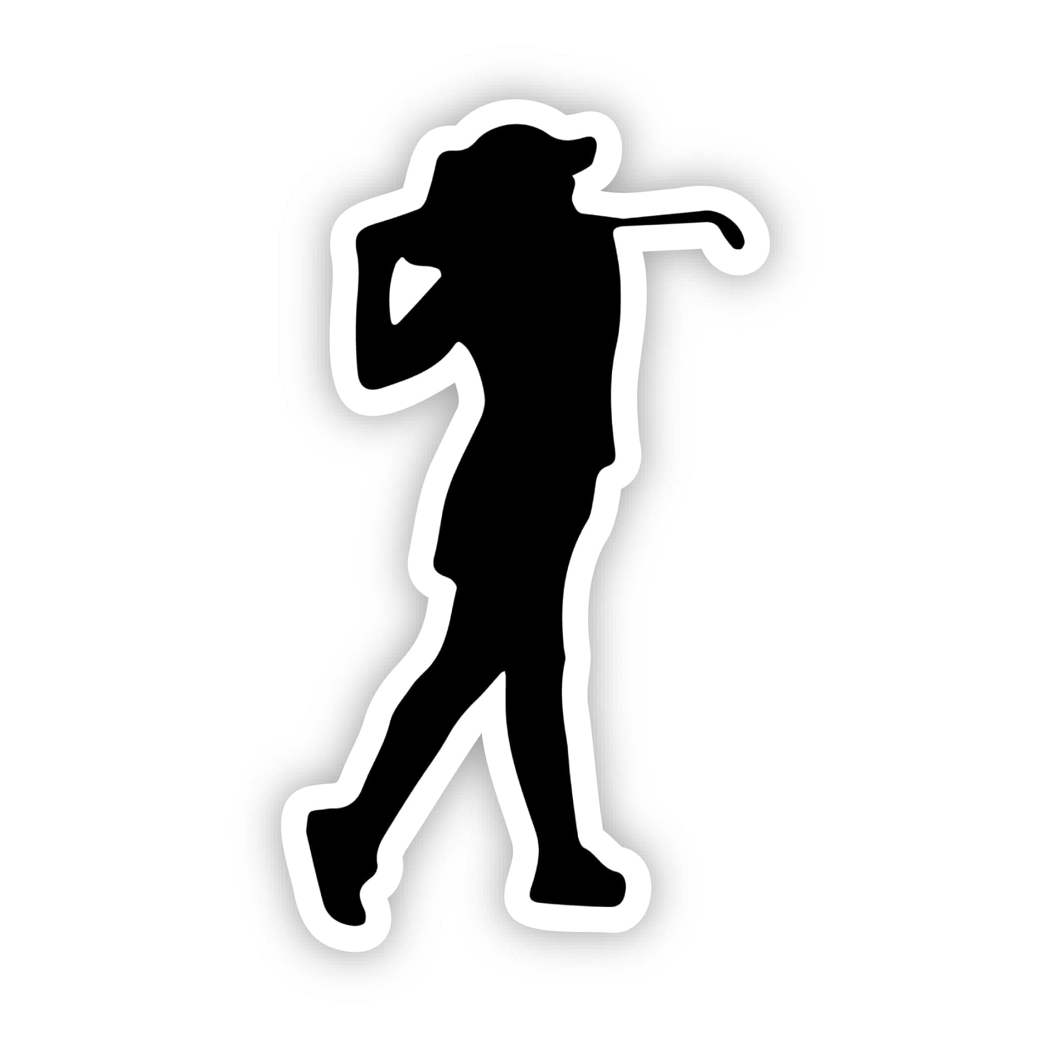  Golfing Silhoutte Sticker、mySite、ghnorth