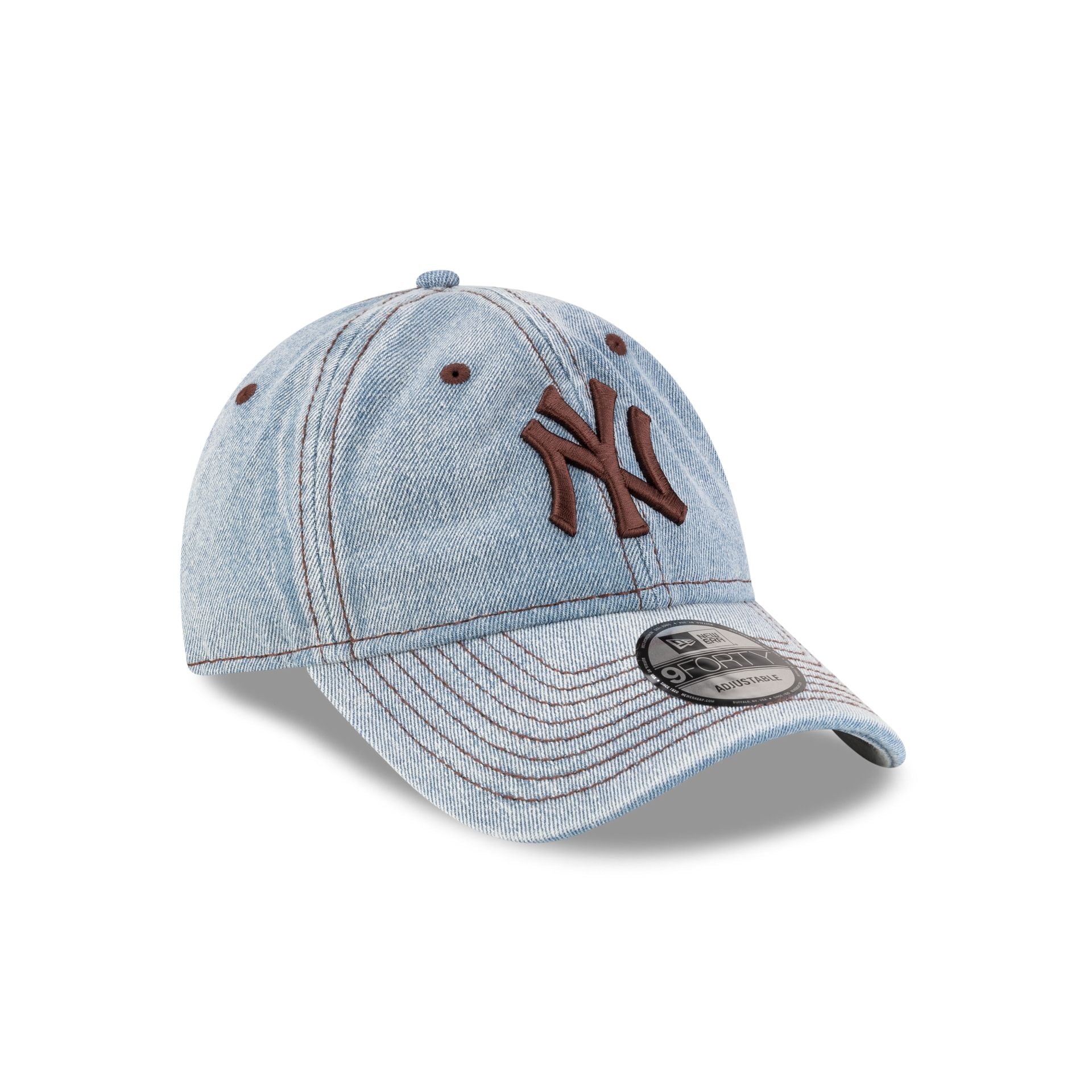 New York Yankees Light Blue Denim 9FORTY Adjustable Hat、mySite、vikingsvslions