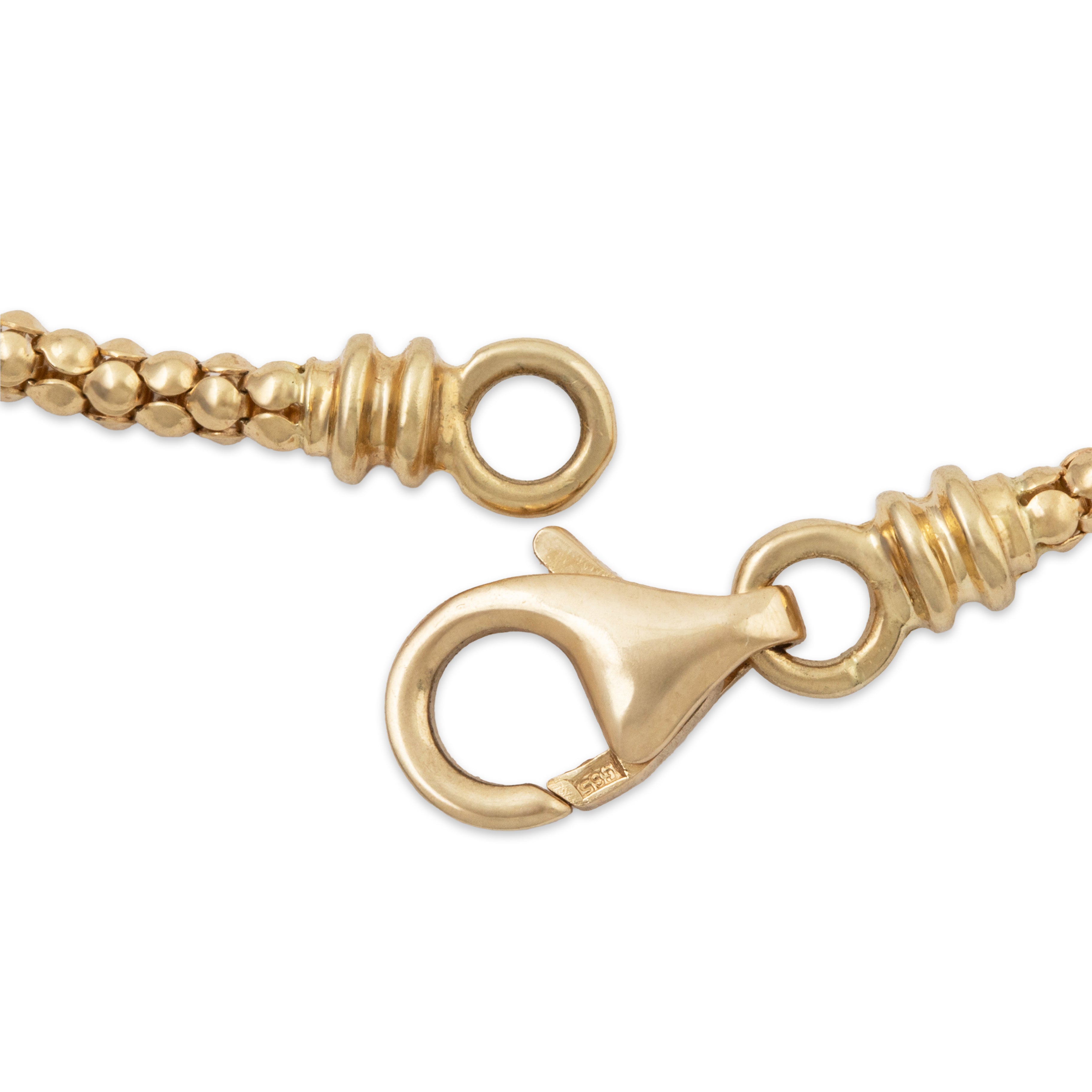 Vintage Italian 14k Yellow Gold Pearl Ruby Etruscan Style Statement Necklace 17、mySite、hinf8tx79