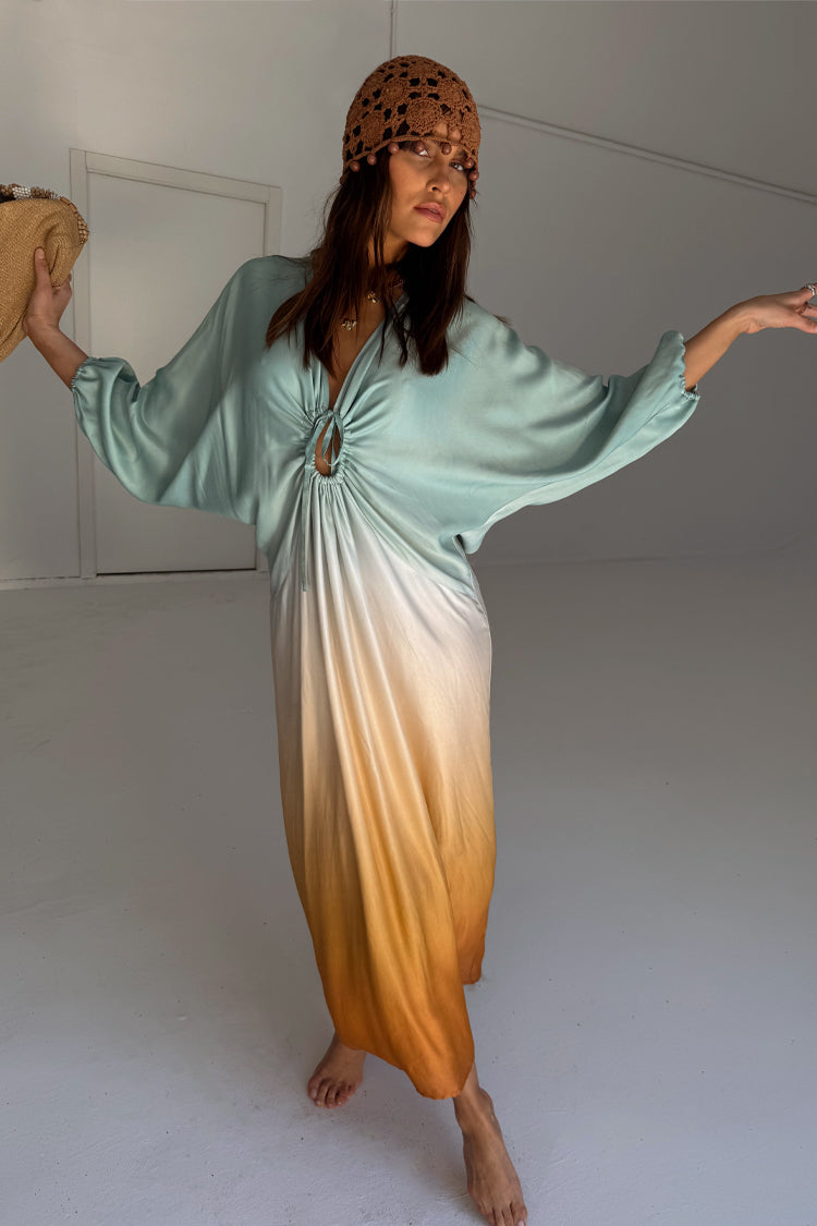 Blue Ombre Toria Dress Petite、mySite、solidvoid