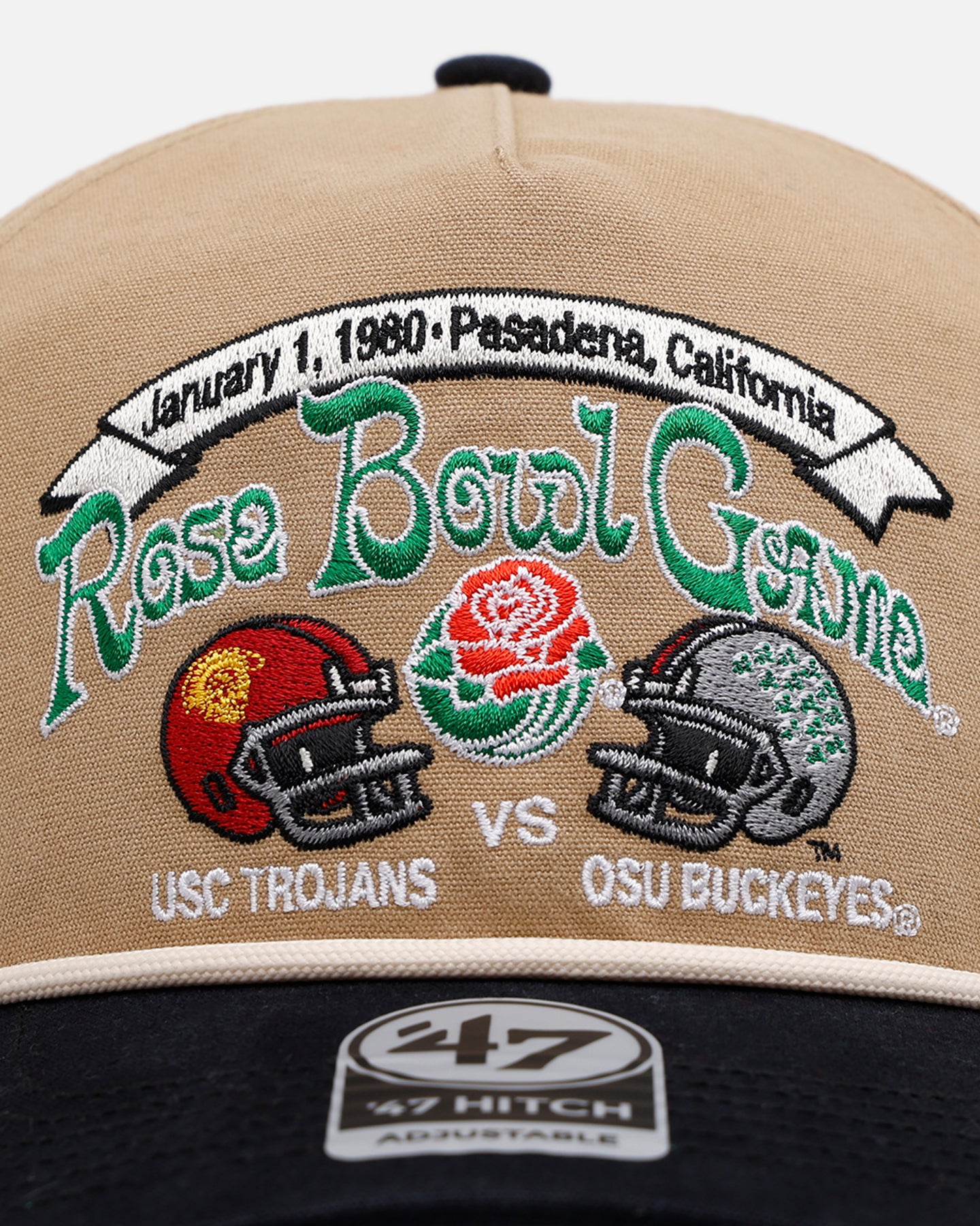 47 Brand USC Trojans Vs. OSC Buckeyes 'Vintage Bowl Game 2.0' 1980 Rose Bowl Hitch Snapback Khaki、mySite、zt4zffjzw
