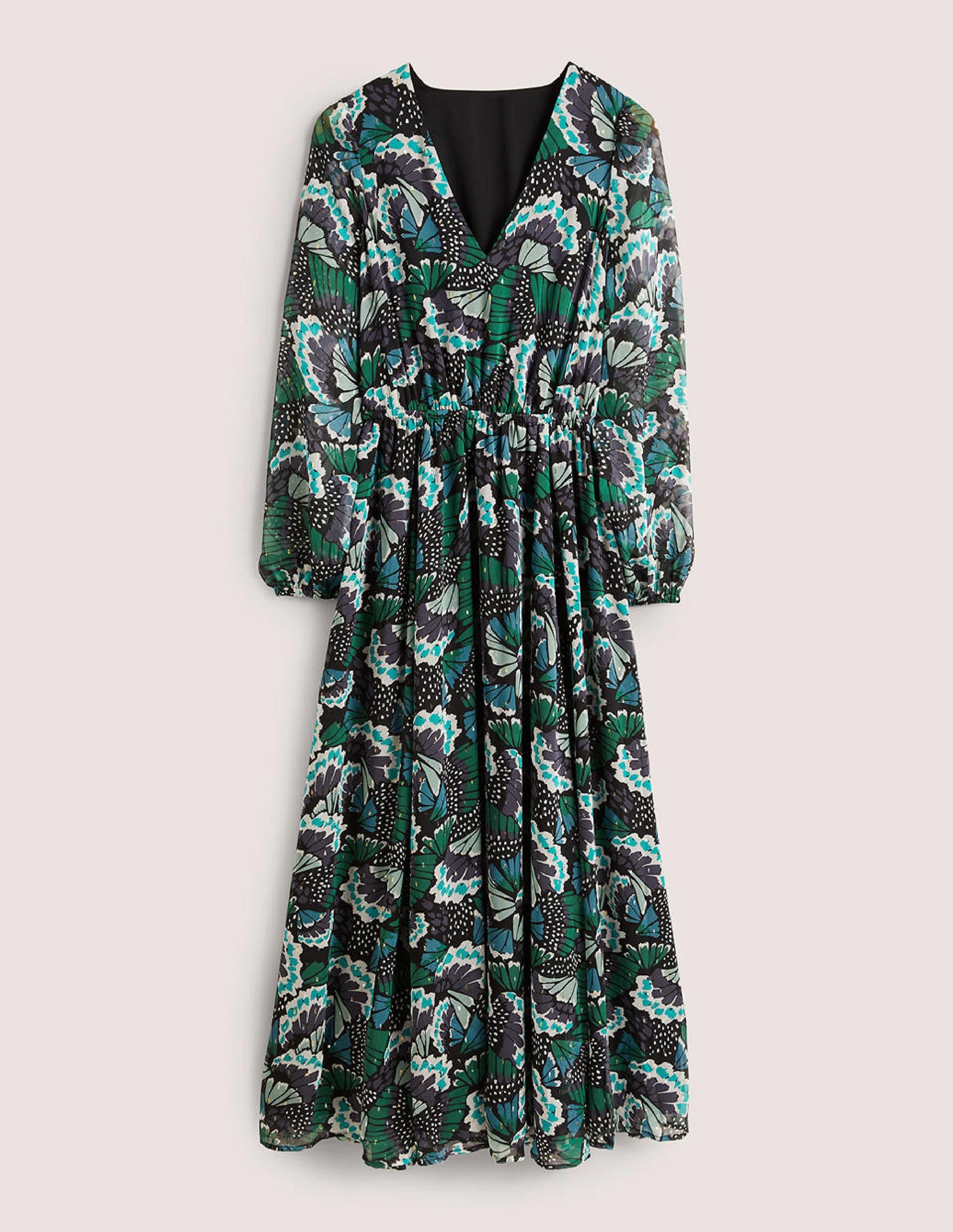  Metallic Detail Maxi Dress-Black, Petal Stamp、mySite、ashleygrahame