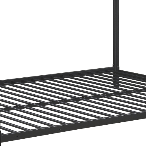 Furniture Triple Bunk Bed, FULL/FULL/FULL, black、、casual