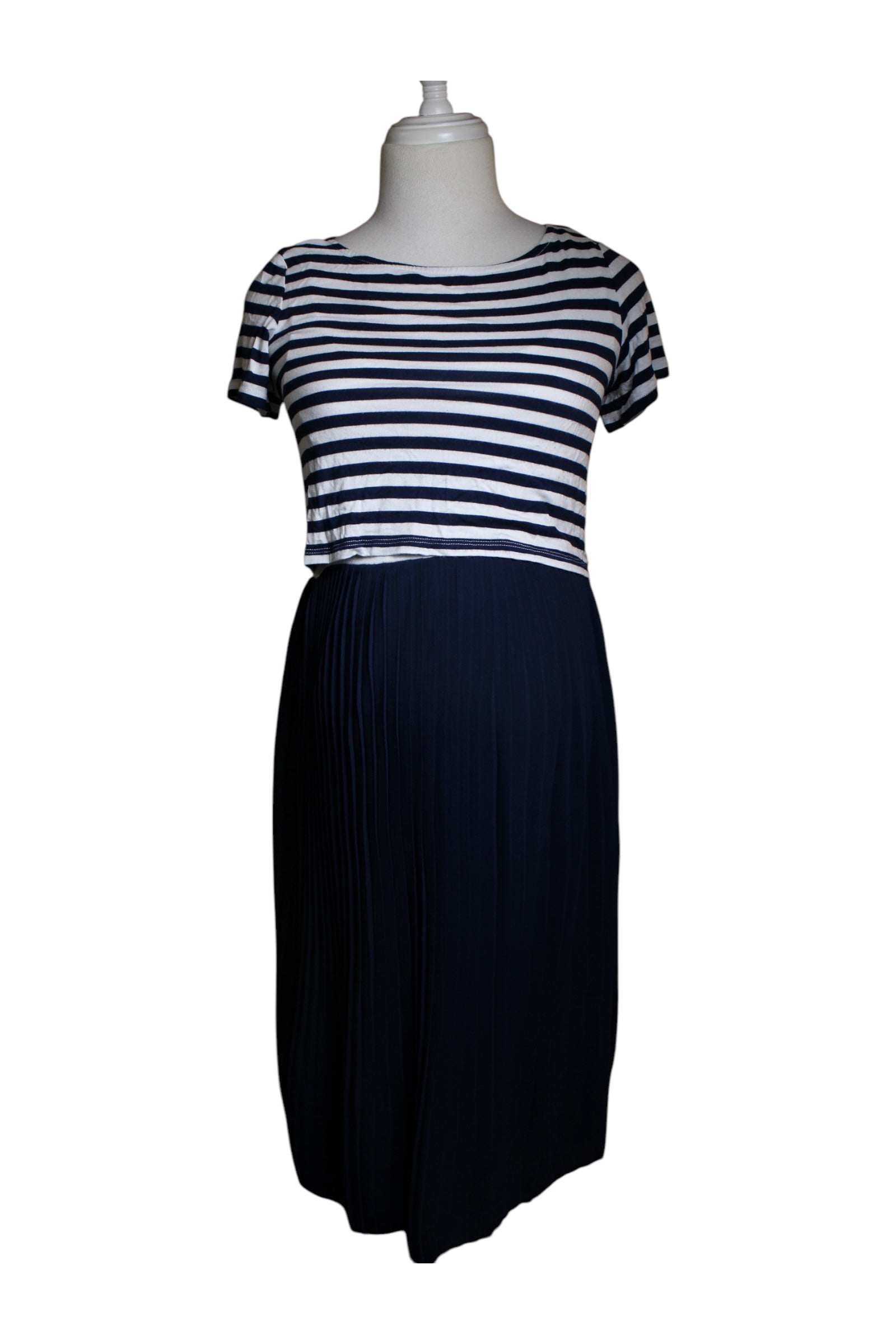 Seraphine Striped Maternity Dress S、mySite、g9winljtr