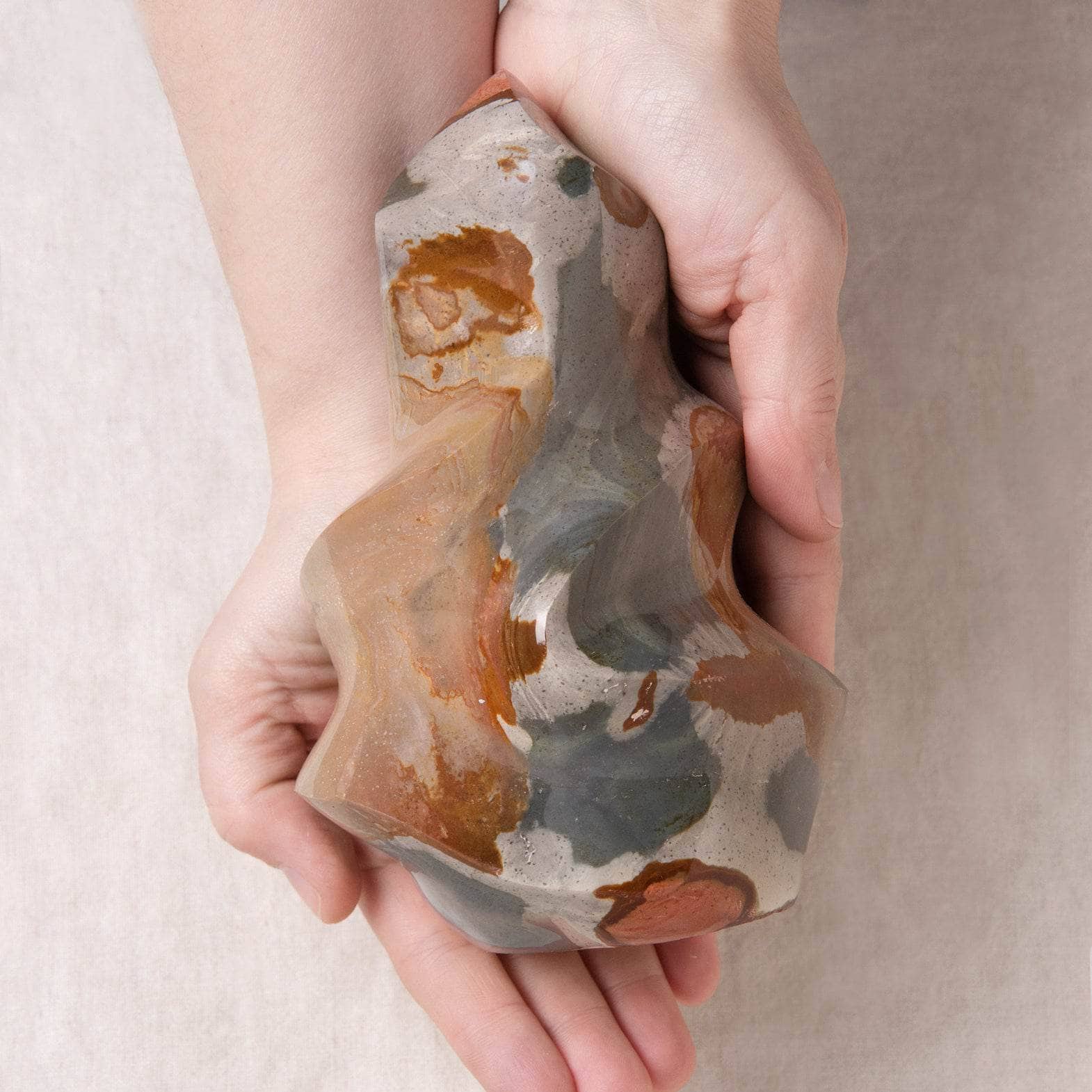 Polychrome (Desert Magic) Jasper Freeform Flame Crystals、mySite、hinf8tx79