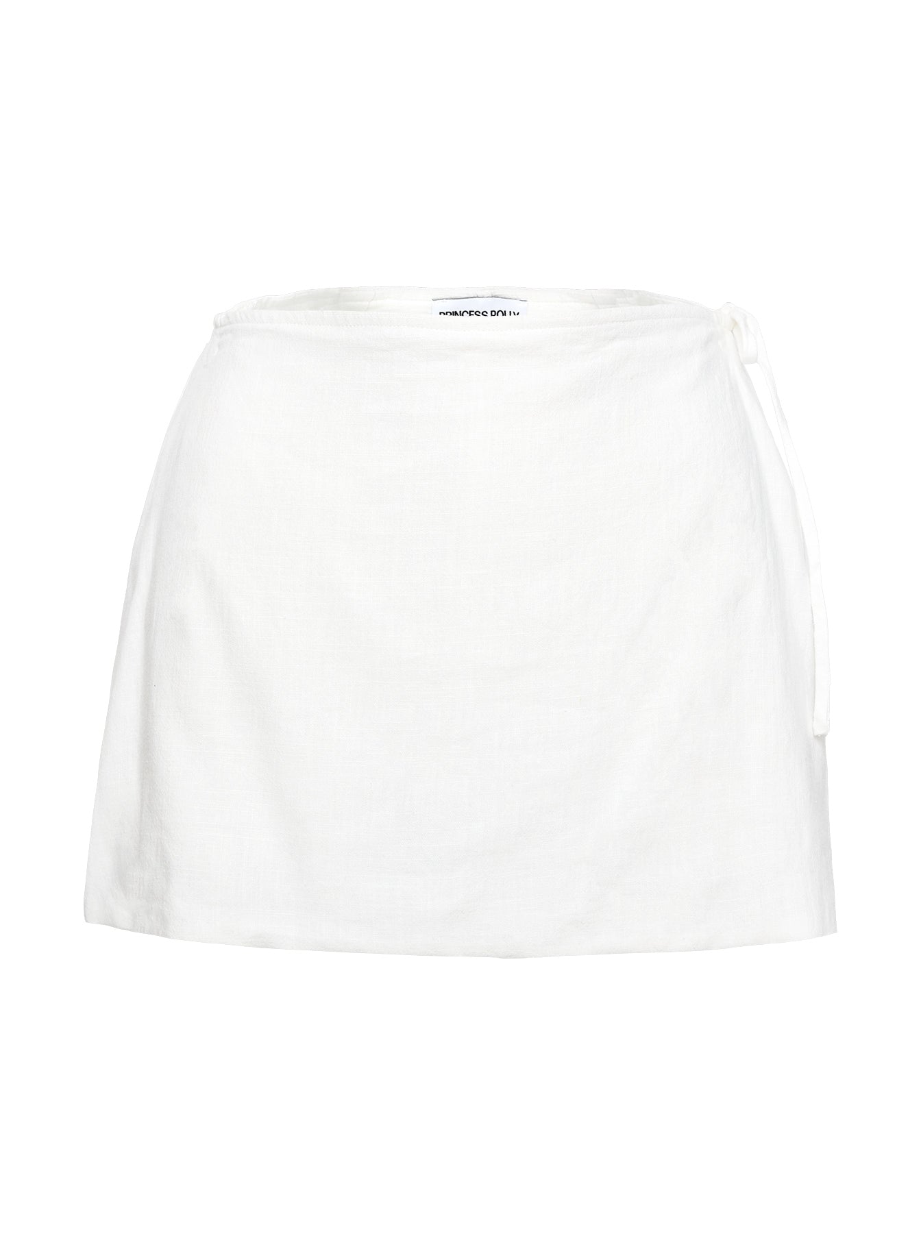 Gulliver Tie Side Mini Skort White、mySite、solidvoid