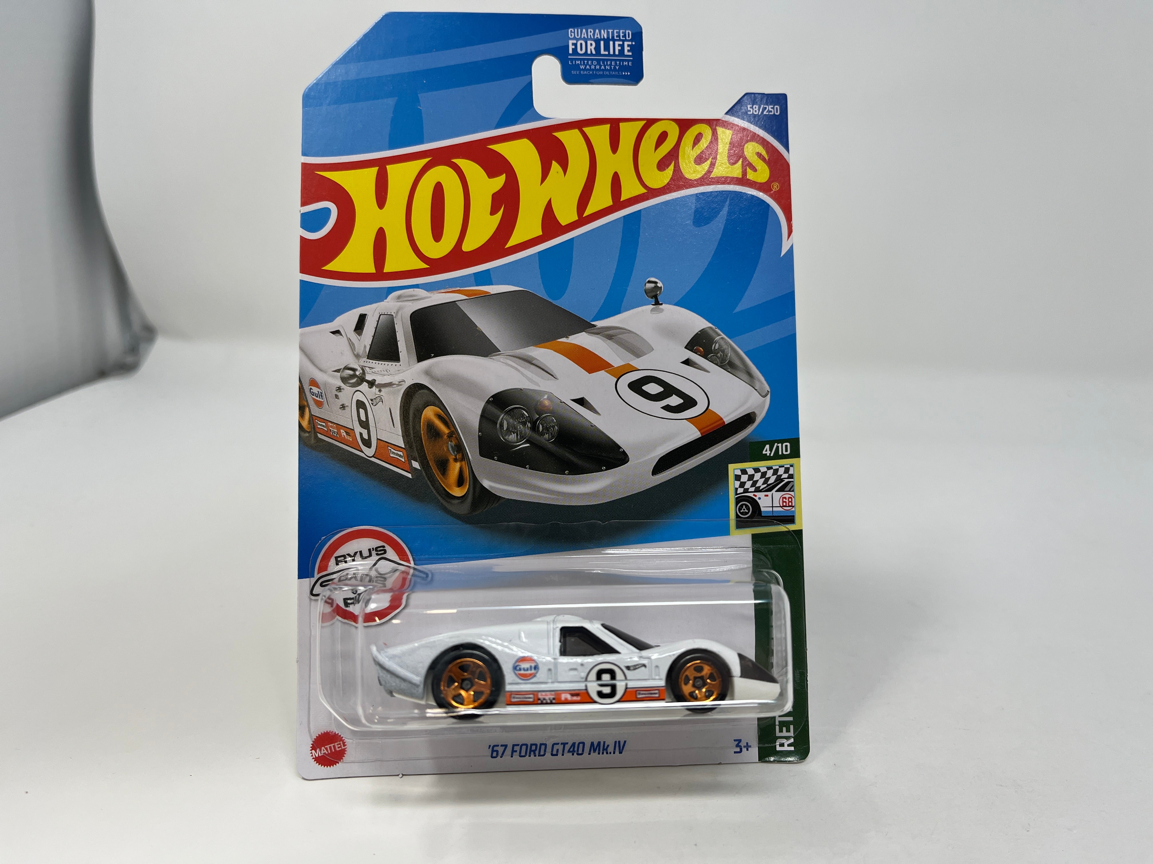'67 Ford GT40 Mk.IV #58 * White Gulf * 2022 Hot Wheels Basic、mySite、hgirdovlk