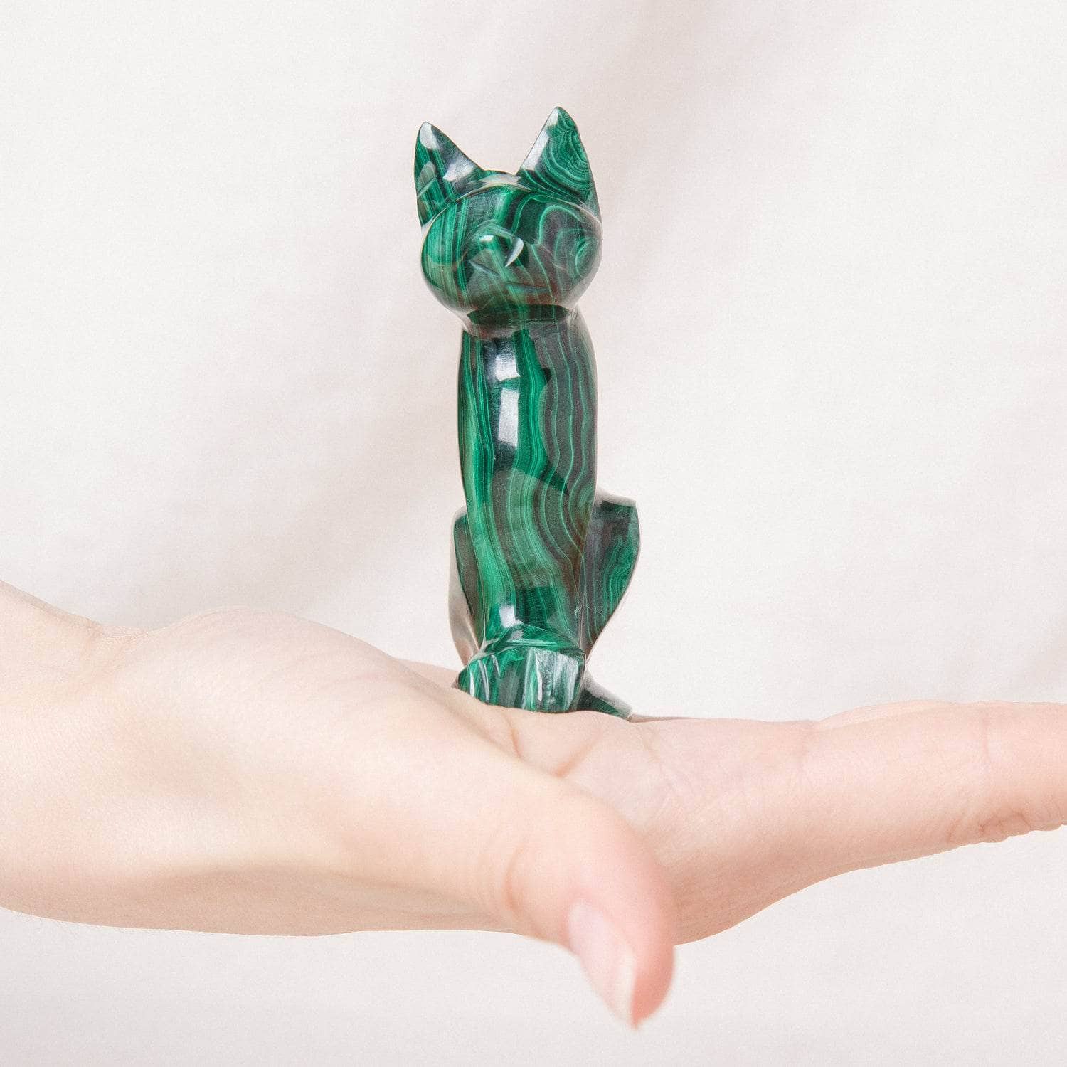 Genuine Malachite Cats - Hand Carved - 1 of a Kind、mySite、hinf8tx79